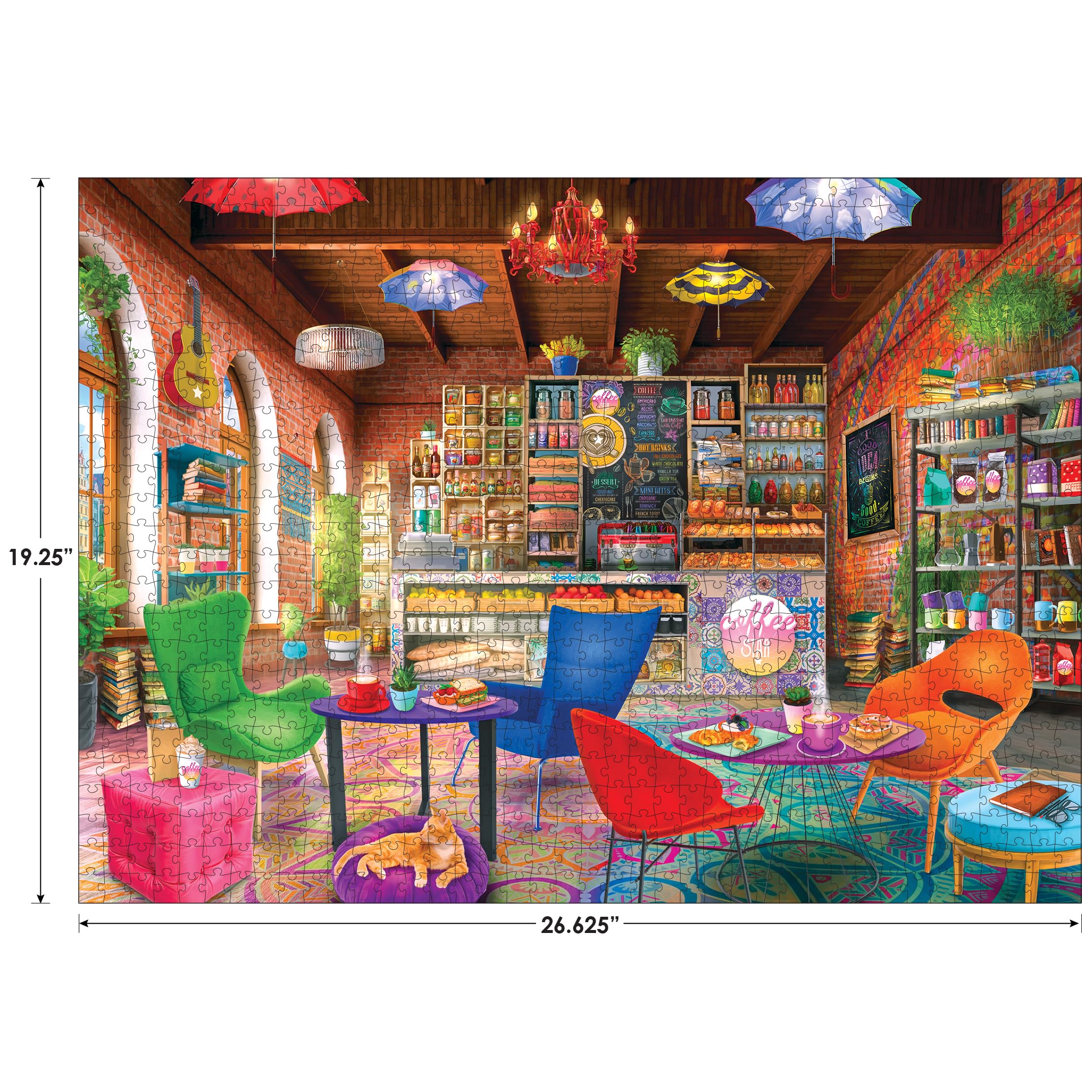 Foto 6 pulgar | Rompecabezas Roseart My Happy Place Boho Coffeeshop, 750 Piezas - Venta Internacional.