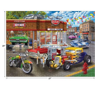 Foto 3 | Rompecabezas Roseart Chris Bigelow Hot Rod Garage 1000 Piezas - Venta Internacional.