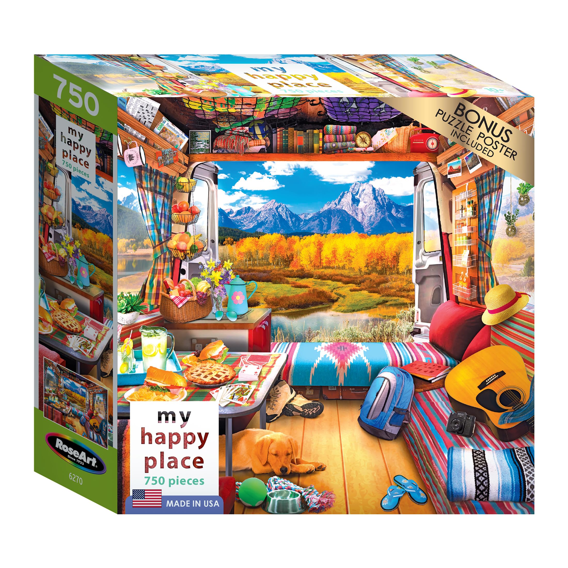 Foto 3 pulgar | Rompecabezas Roseart My Happy Place Van Life 750 Piezas - Venta Internacional.