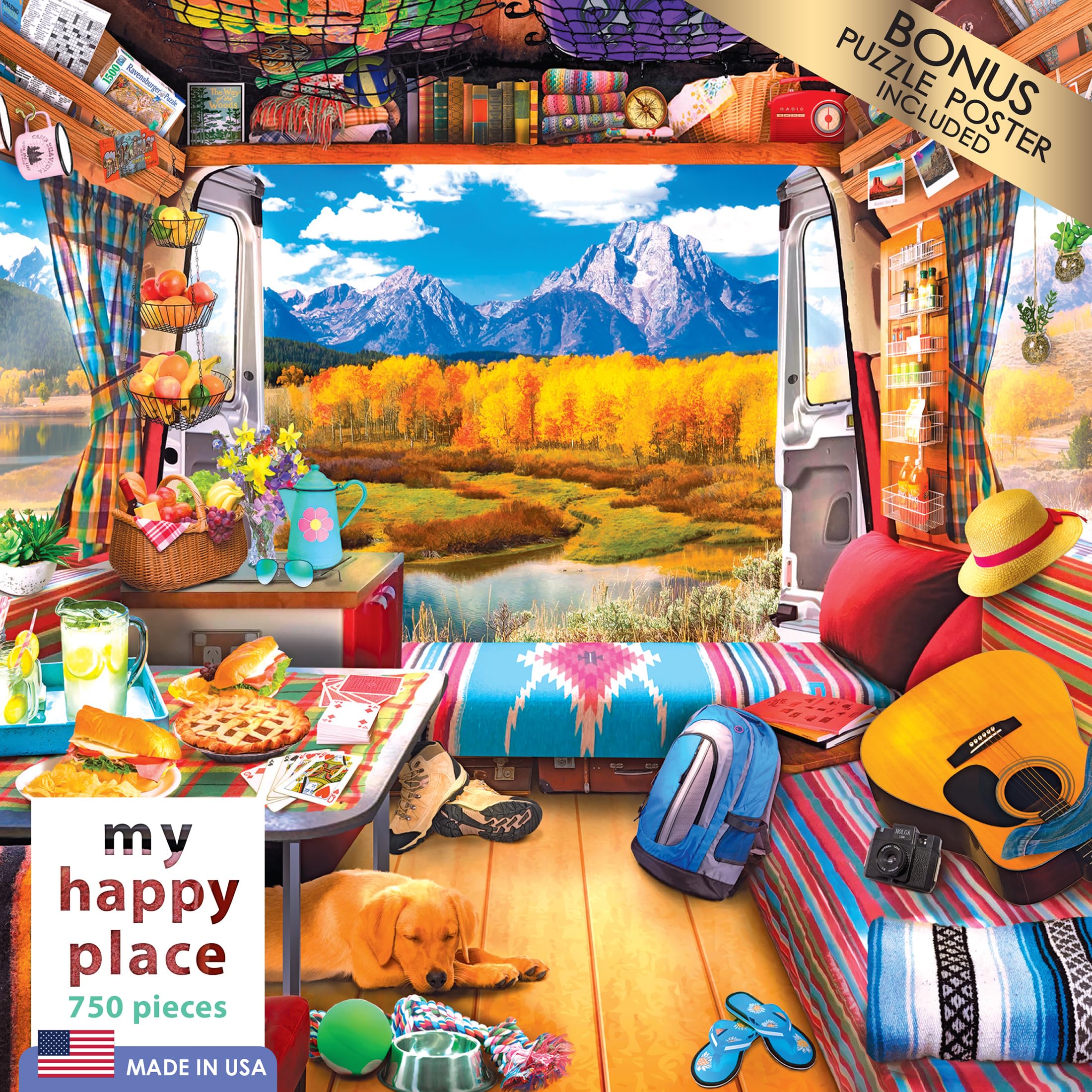 Foto 3 | Rompecabezas Roseart My Happy Place Van Life 750 Piezas - Venta Internacional.