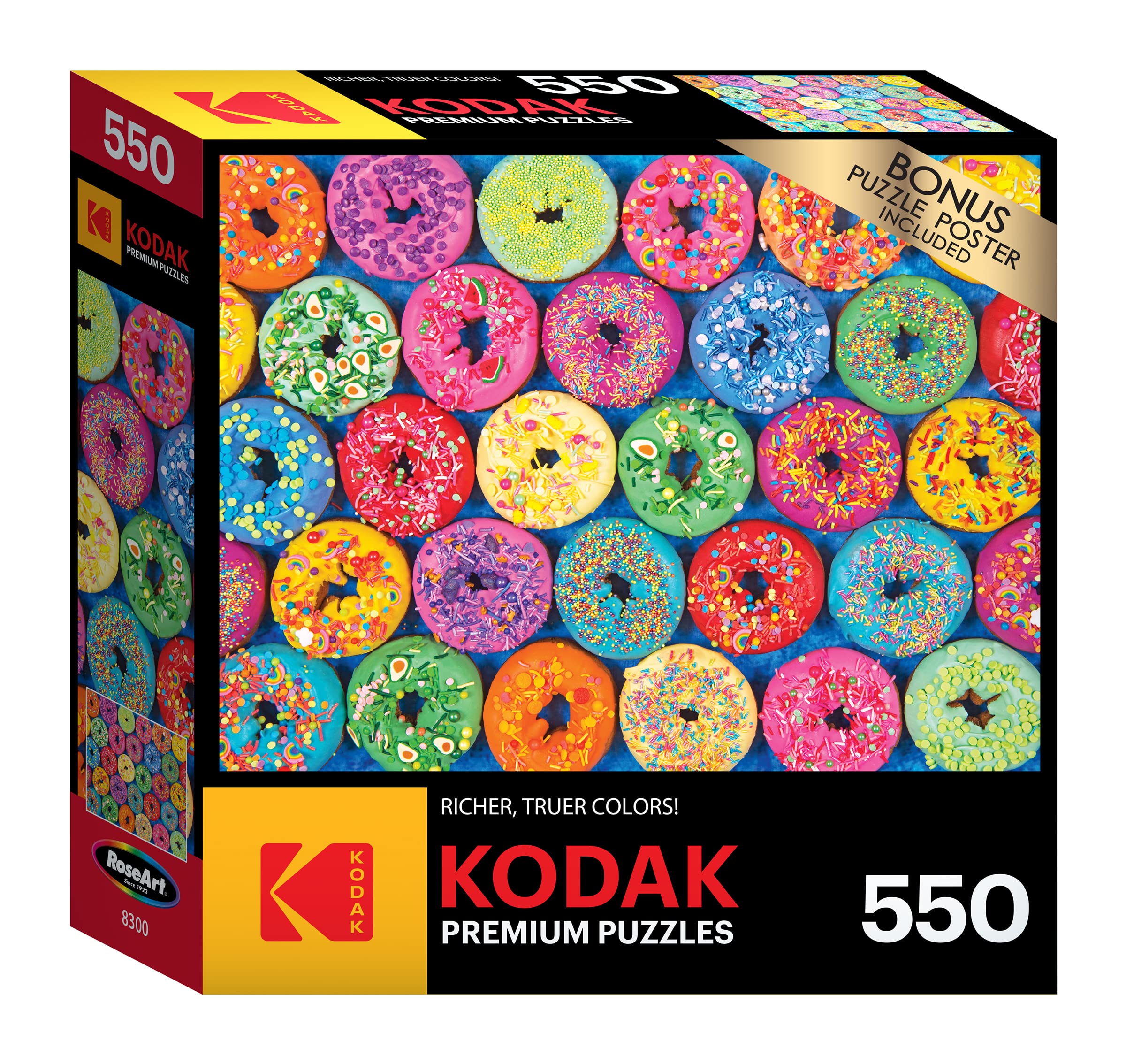 Foto 2 pulgar | Rompecabezas Roseart Kodak Premium Lots Of Sprinkles Donuts, 550 Piezas - Venta Internacional.