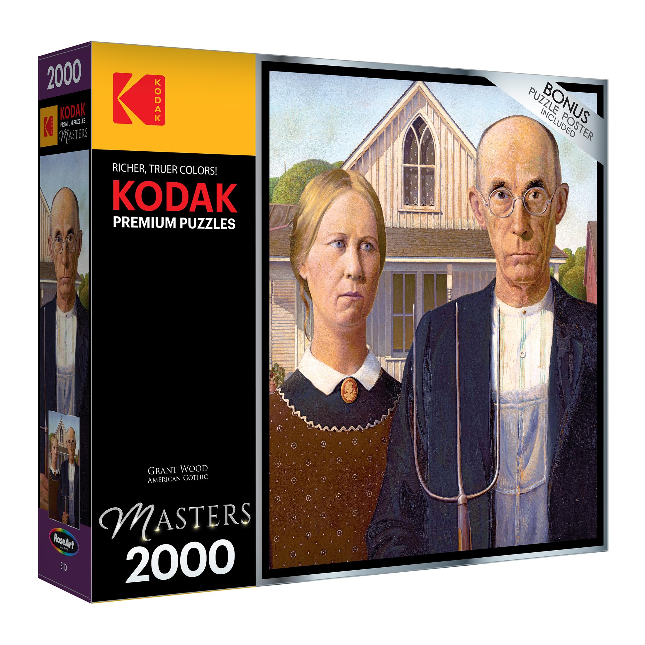 Foto 3 pulgar | Rompecabezas Roseart Kodak Masters American Gothic 2000 Piezas - Venta Internacional.
