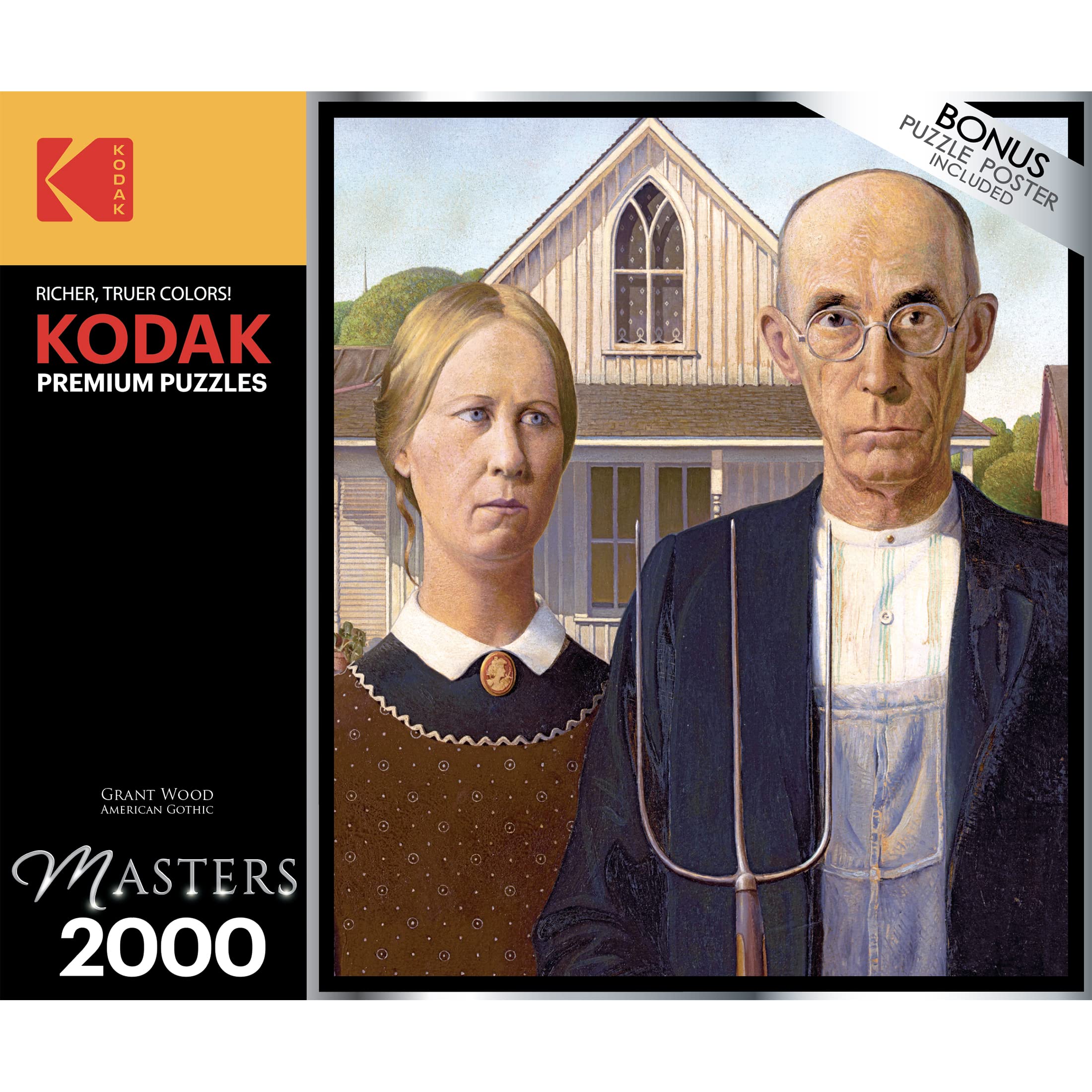 Foto 5 pulgar | Rompecabezas Roseart Kodak Masters American Gothic 2000 Piezas - Venta Internacional.
