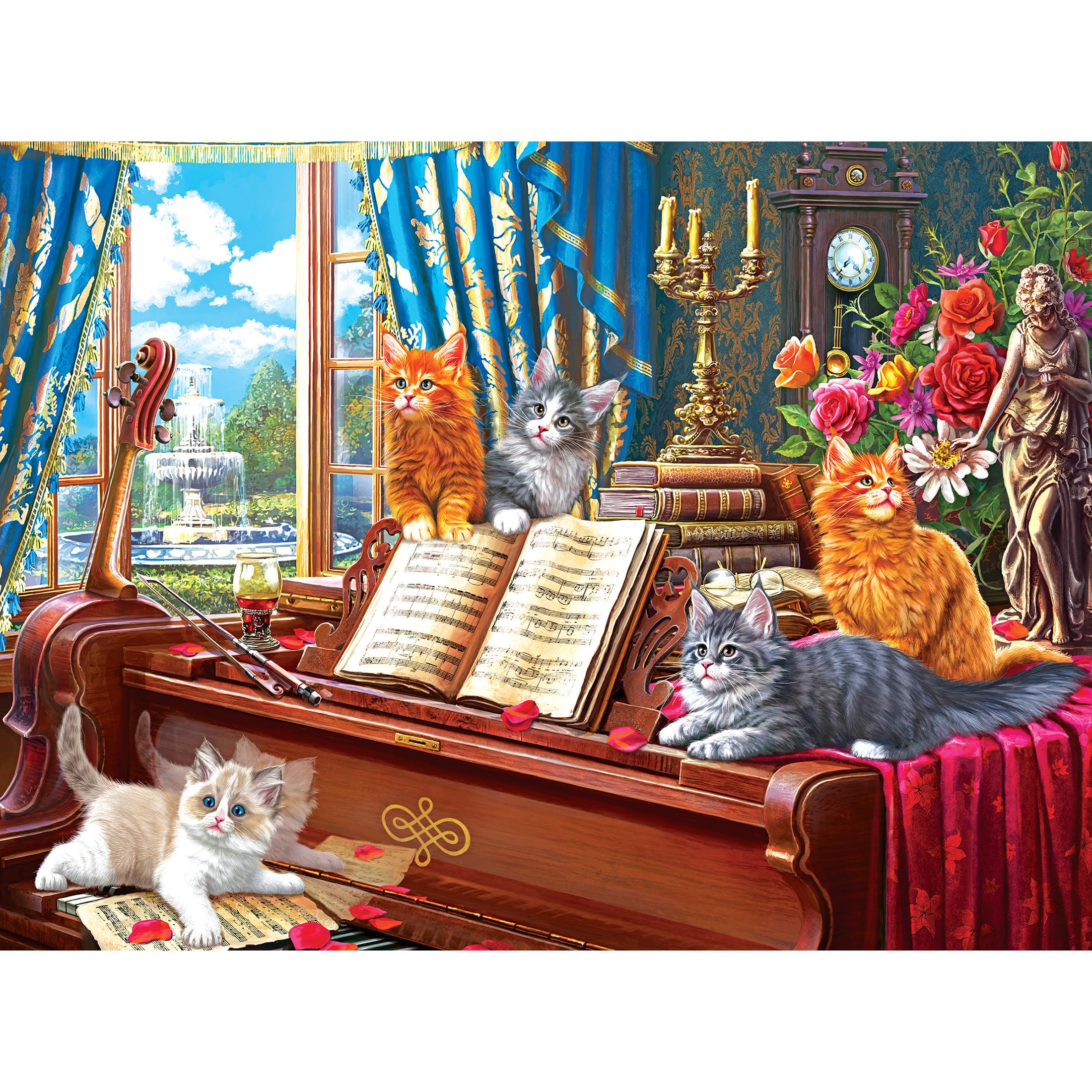 Foto 1 | Rompecabezas Roseart Fancy Cats Lessons De 750 Piezas - Venta Internacional.