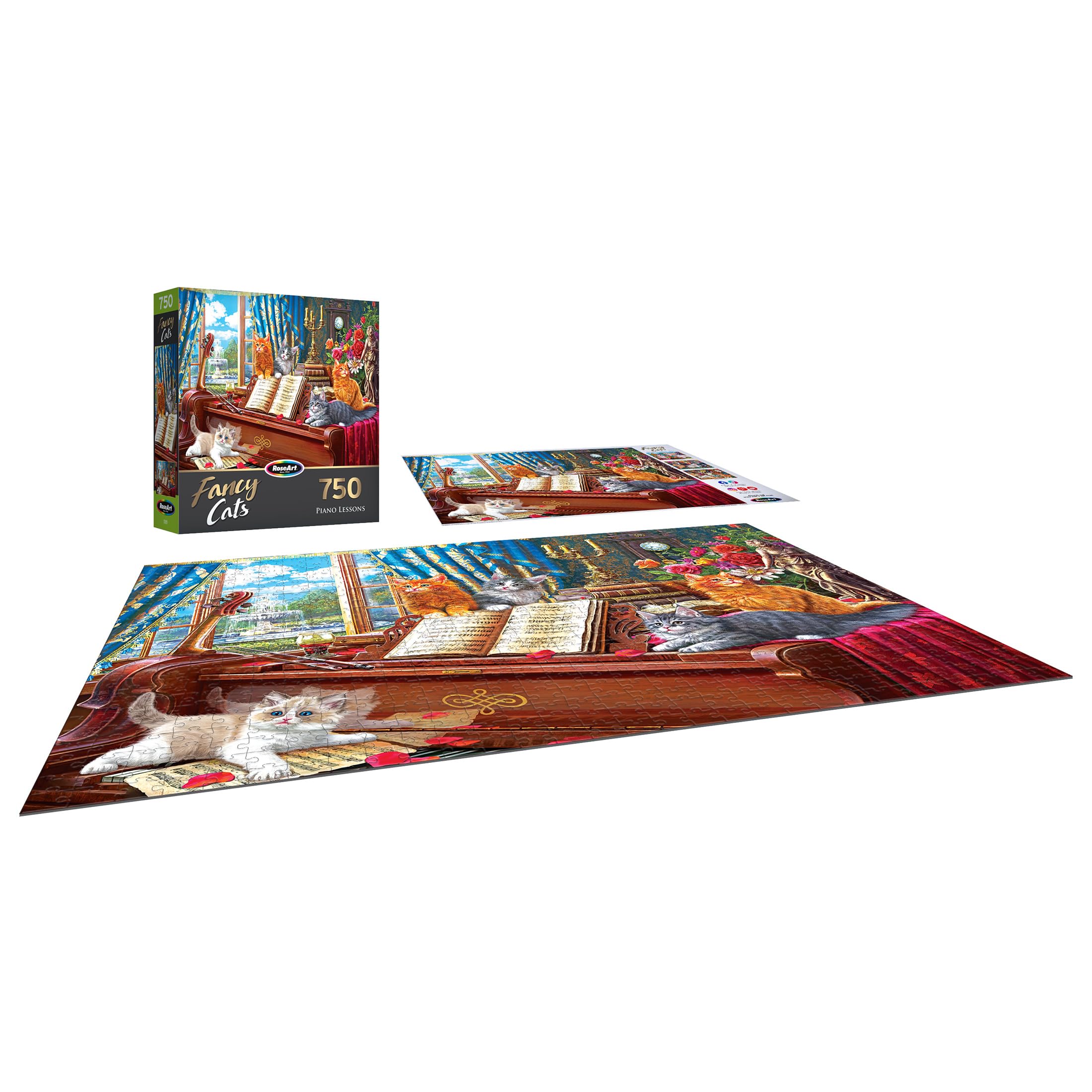 Foto 7 pulgar | Rompecabezas Roseart Fancy Cats Lessons De 750 Piezas - Venta Internacional.