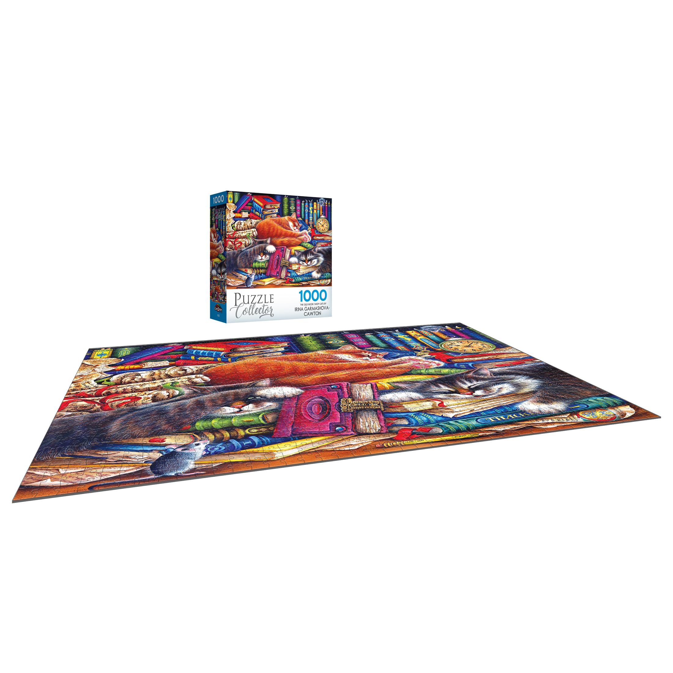Foto 6 | Rompecabezas Roseart Puzzle Collector The Old Book Shops Cats - Venta Internacional.