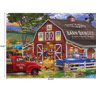 Foto 3 | Rompecabezas Roseart Chris Bigelow The Barn Dance 1000 Piezas - Venta Internacional.