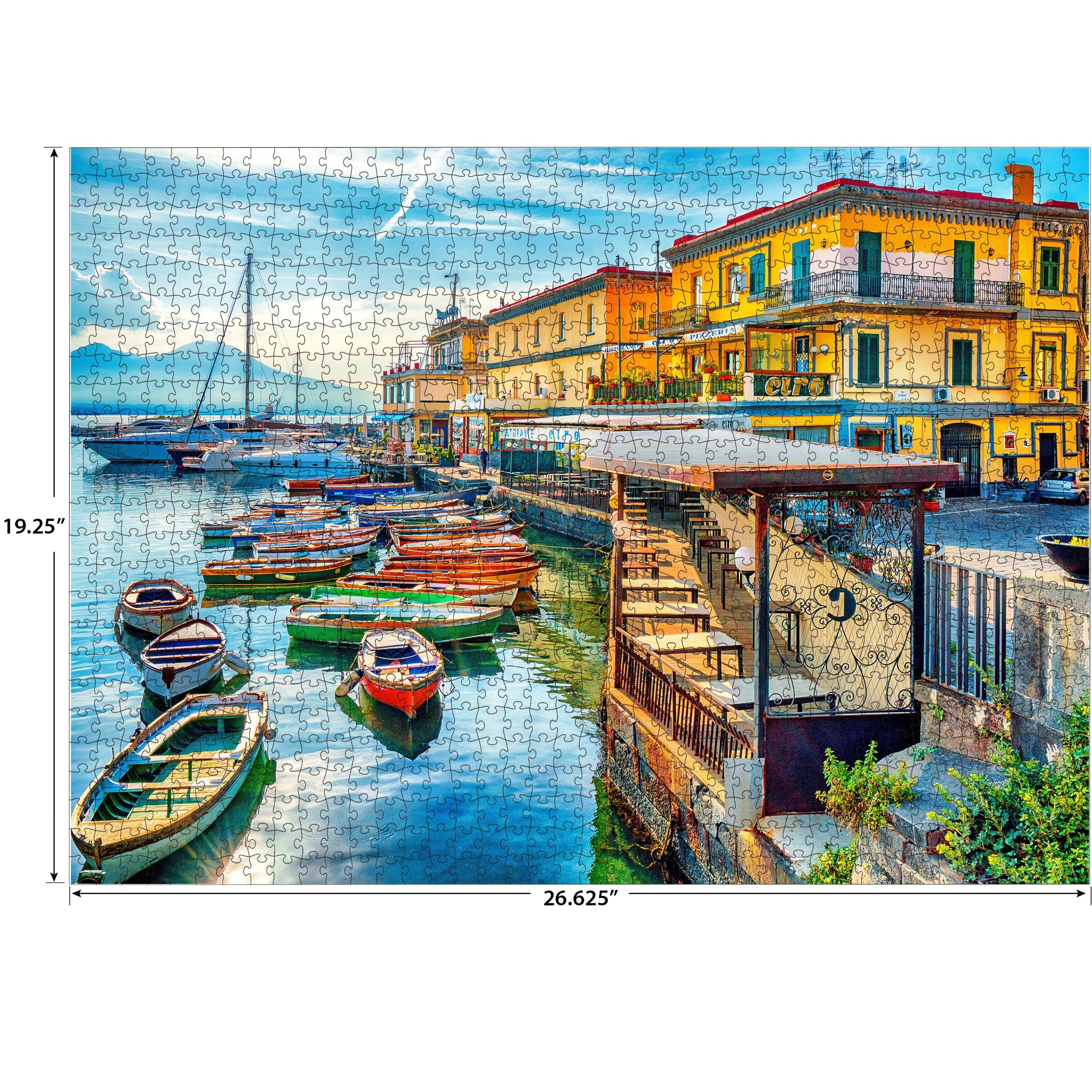 Foto 4 pulgar | Rompecabezas Roseart Kodak Premium Harbor Of Naples 1000 Piezas - Venta Internacional.