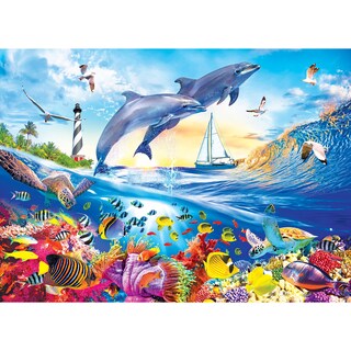 Foto 1 | Rompecabezas Roseart Kodak Premium Playful Summer Dolphins - Venta Internacional.