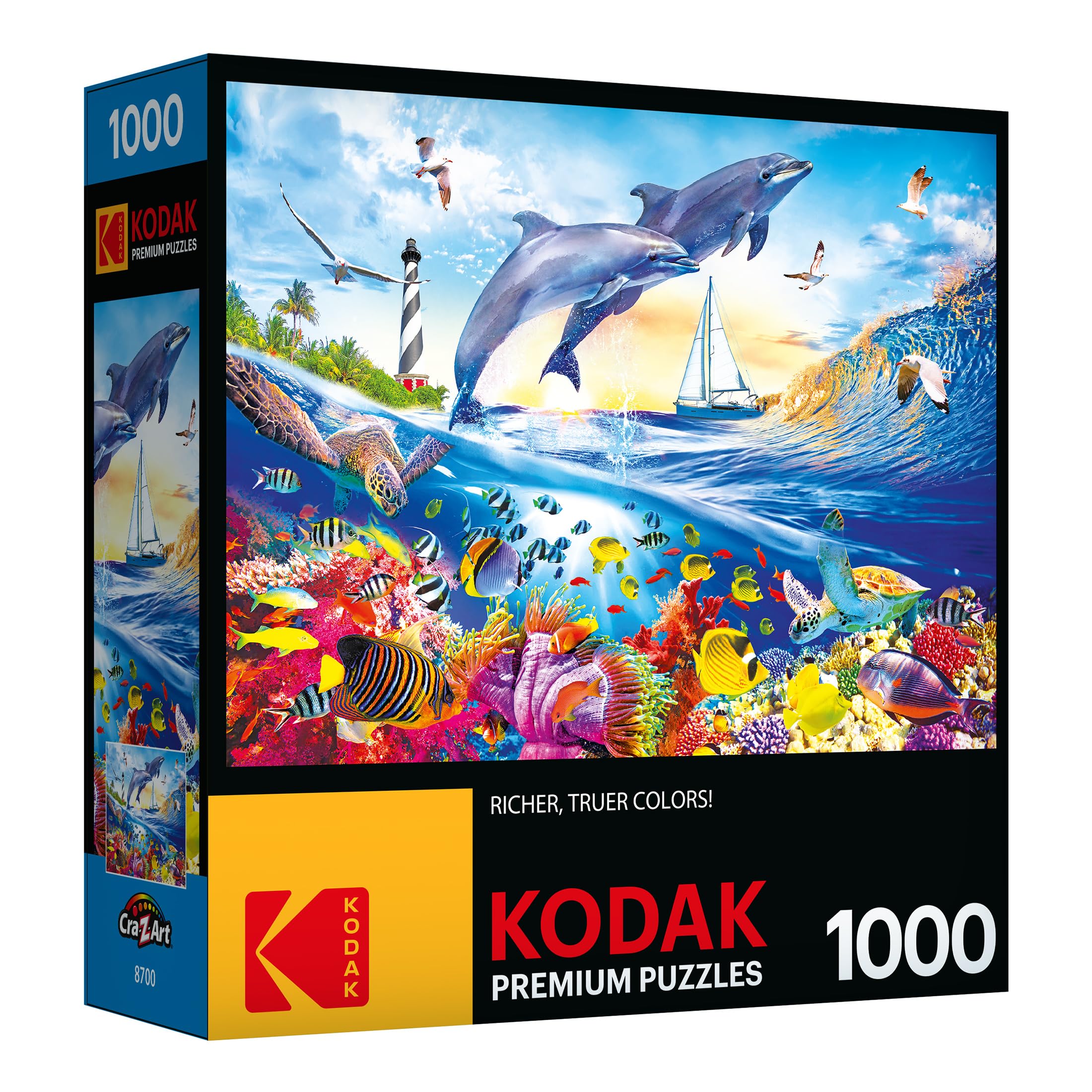 Foto 3 pulgar | Rompecabezas Roseart Kodak Premium Playful Summer Dolphins - Venta Internacional.