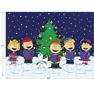 Foto 3 | Rompecabezas Roseart Peanuts Con Villancicos Navideños, 100 Piezas - Venta Internacional.