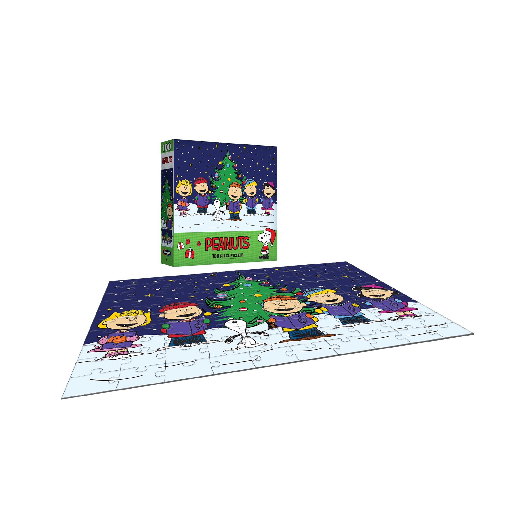 Foto 7 pulgar | Rompecabezas Roseart Peanuts Con Villancicos Navideños, 100 Piezas - Venta Internacional.