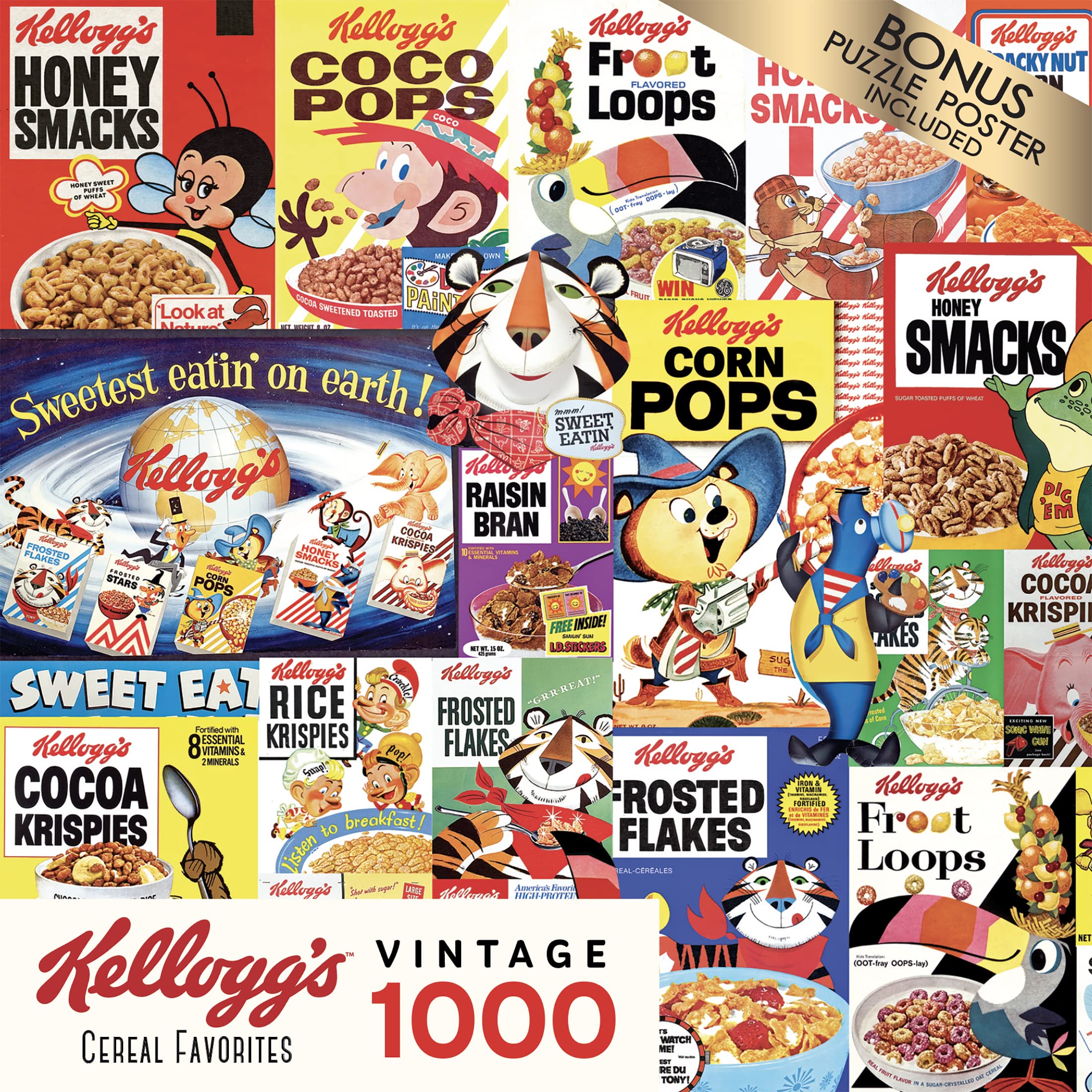 Foto 4 pulgar | Rompecabezas Roseart Kellogg's Cereal Favorites, 1000 Piezas - Venta Internacional.