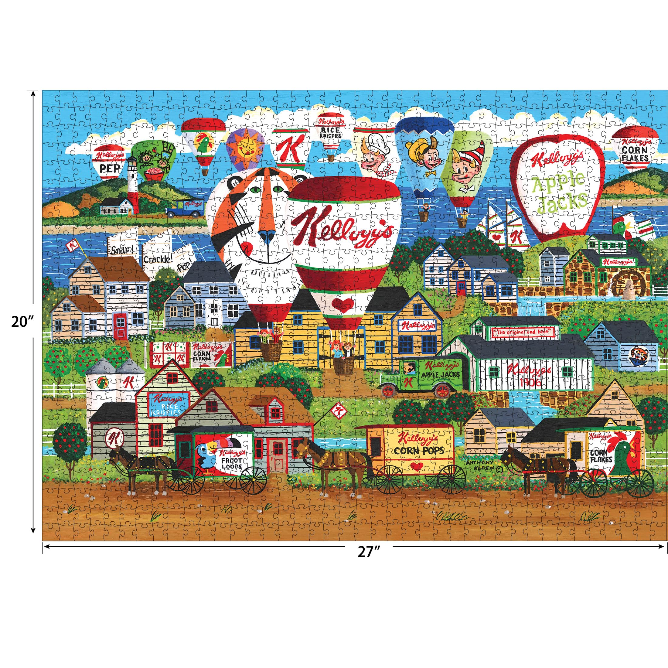 Foto 3 | Rompecabezas Roseart Kellogg's Hot Air Globe 1000 Piezas - Venta Internacional.