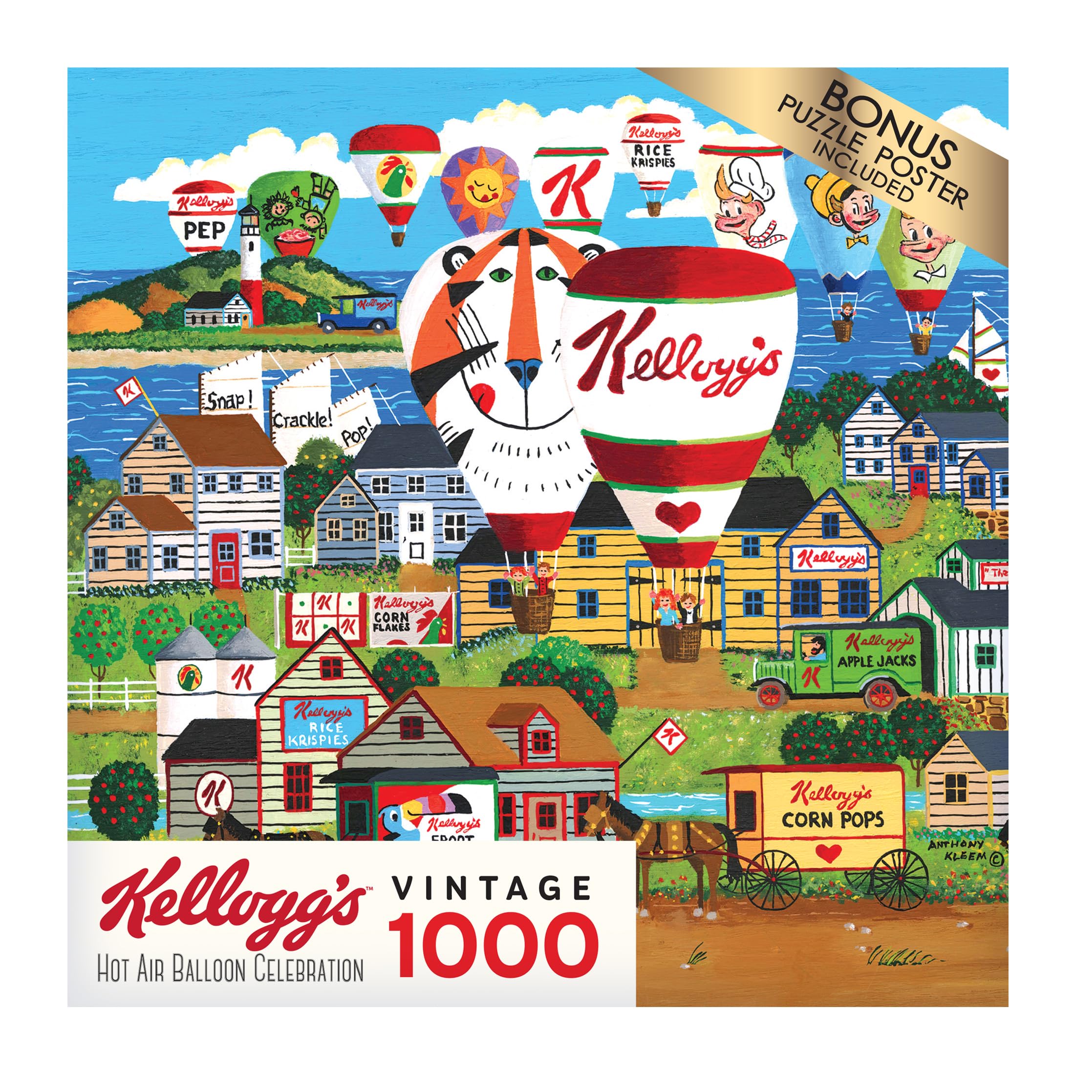 Foto 4 | Rompecabezas Roseart Kellogg's Hot Air Globe 1000 Piezas - Venta Internacional.