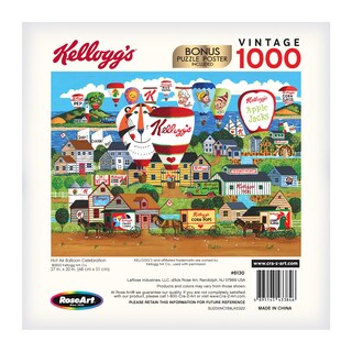 Foto 5 | Rompecabezas Roseart Kellogg's Hot Air Globe 1000 Piezas - Venta Internacional.