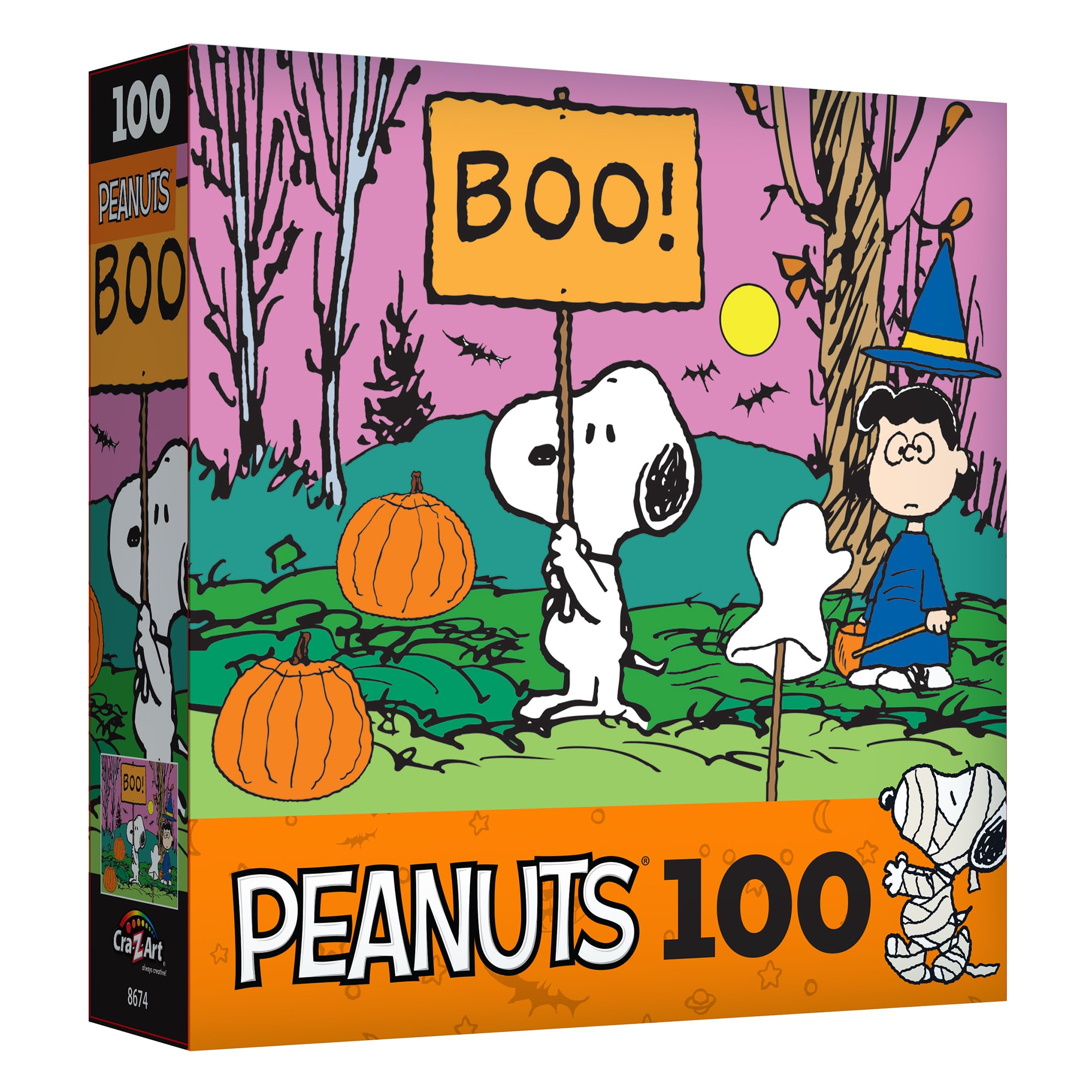 Foto 3 pulgar | Rompecabezas Roseart Peanuts Boo! 100 Piezas Para Niños/adultos - Venta Internacional.