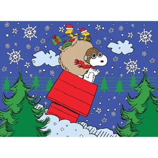 Foto 1 | Rompecabezas Roseart Peanuts Snoopy's Christmas, 100 Piezas - Venta Internacional.