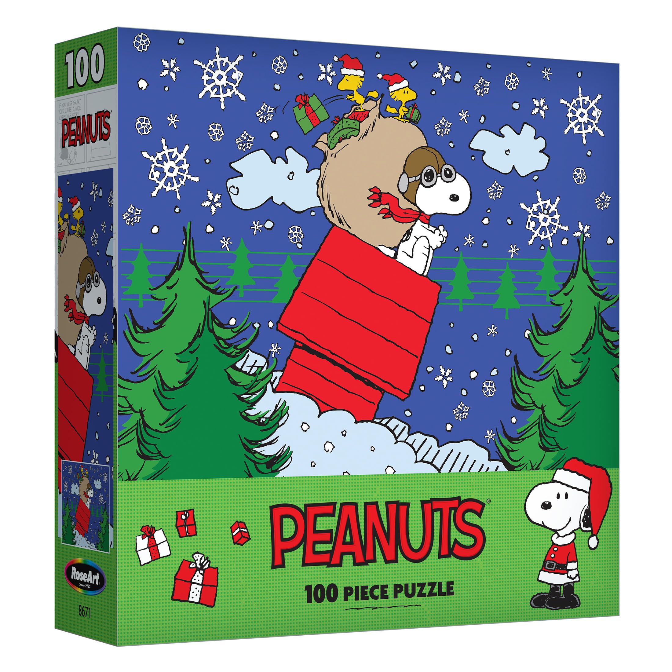 Foto 3 pulgar | Rompecabezas Roseart Peanuts Snoopy's Christmas, 100 Piezas - Venta Internacional.
