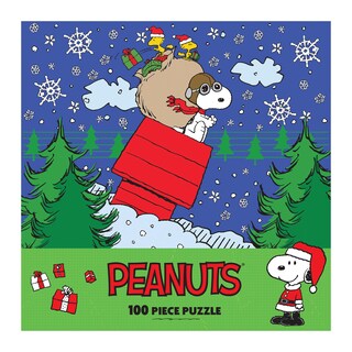 Foto 4 | Rompecabezas Roseart Peanuts Snoopy's Christmas, 100 Piezas - Venta Internacional.