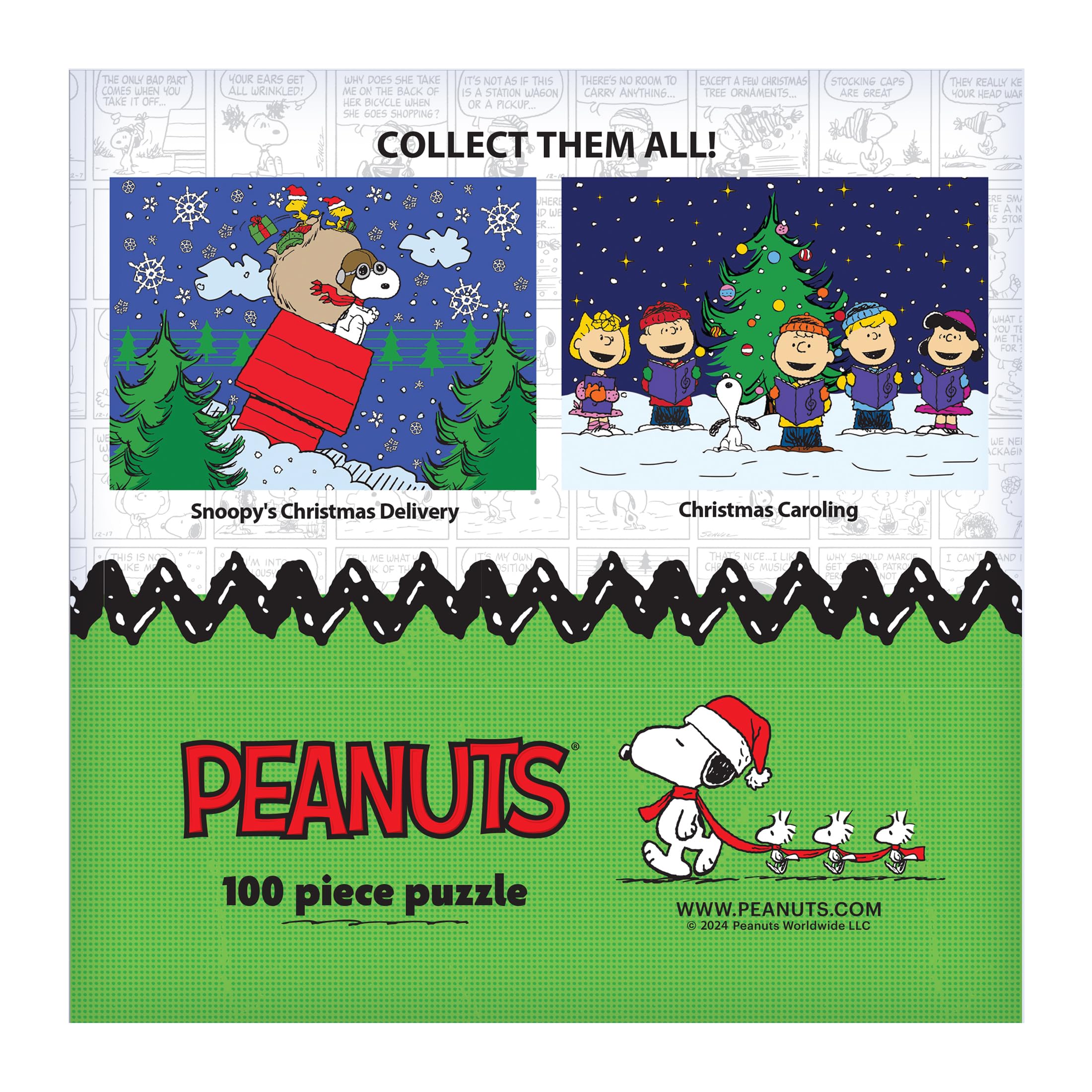 Foto 6 pulgar | Rompecabezas Roseart Peanuts Snoopy's Christmas, 100 Piezas - Venta Internacional.