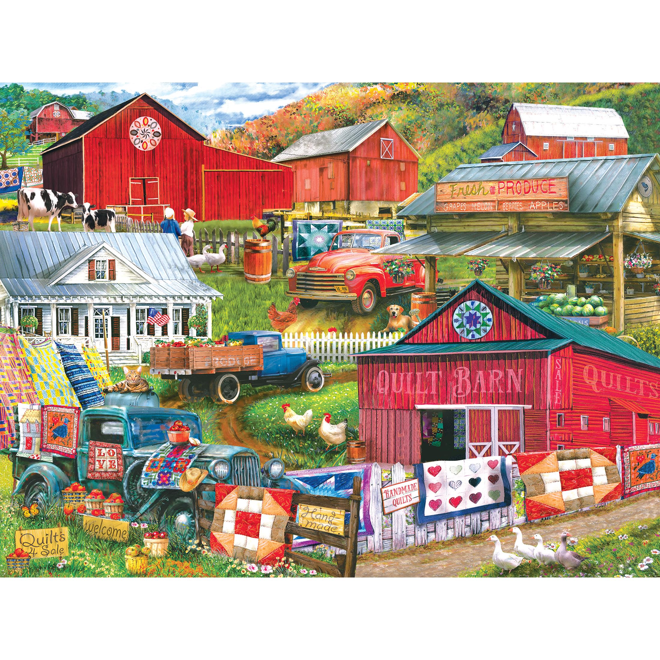 Foto 2 pulgar | Rompecabezas Roseart Puzzle Collector Country Compilation 300xl - Venta Internacional.
