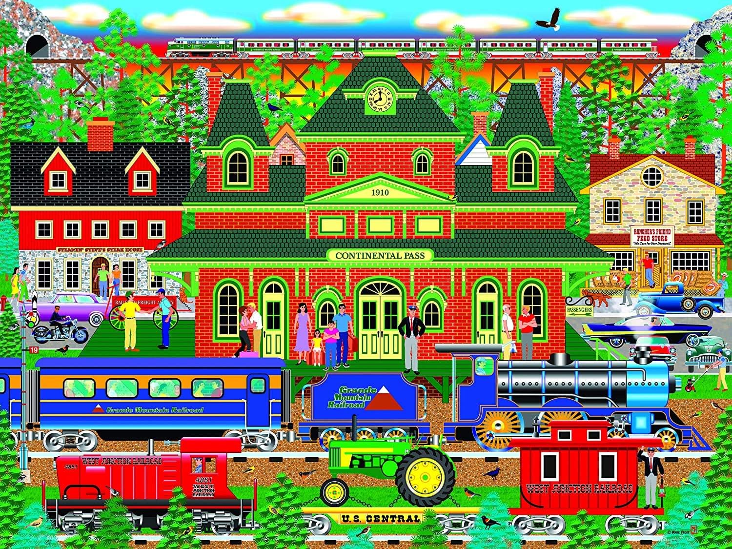 Foto 2 pulgar | Rompecabezas Roseart Home Country Mountain Rail 1000 Piezas - Venta Internacional.