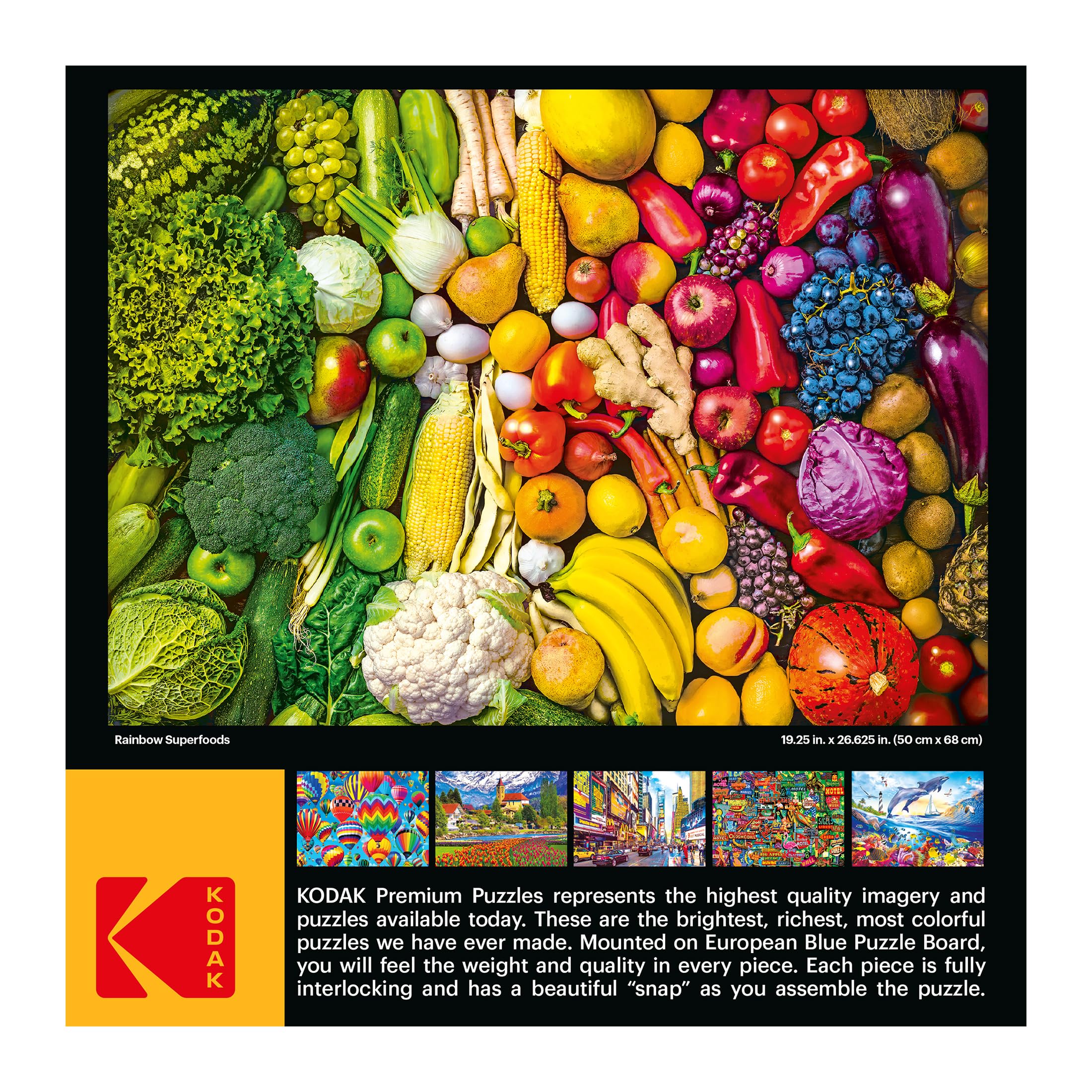 Foto 5 | Rompecabezas Roseart Kodak Premium Rainbow Superfoods, 1000 Unidades - Venta Internacional.