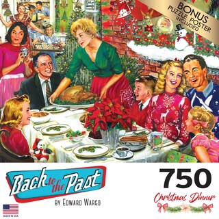Foto 4 | Rompecabezas Roseart Back To The Past Christmas Dinner, 750 Unidades - Venta Internacional.