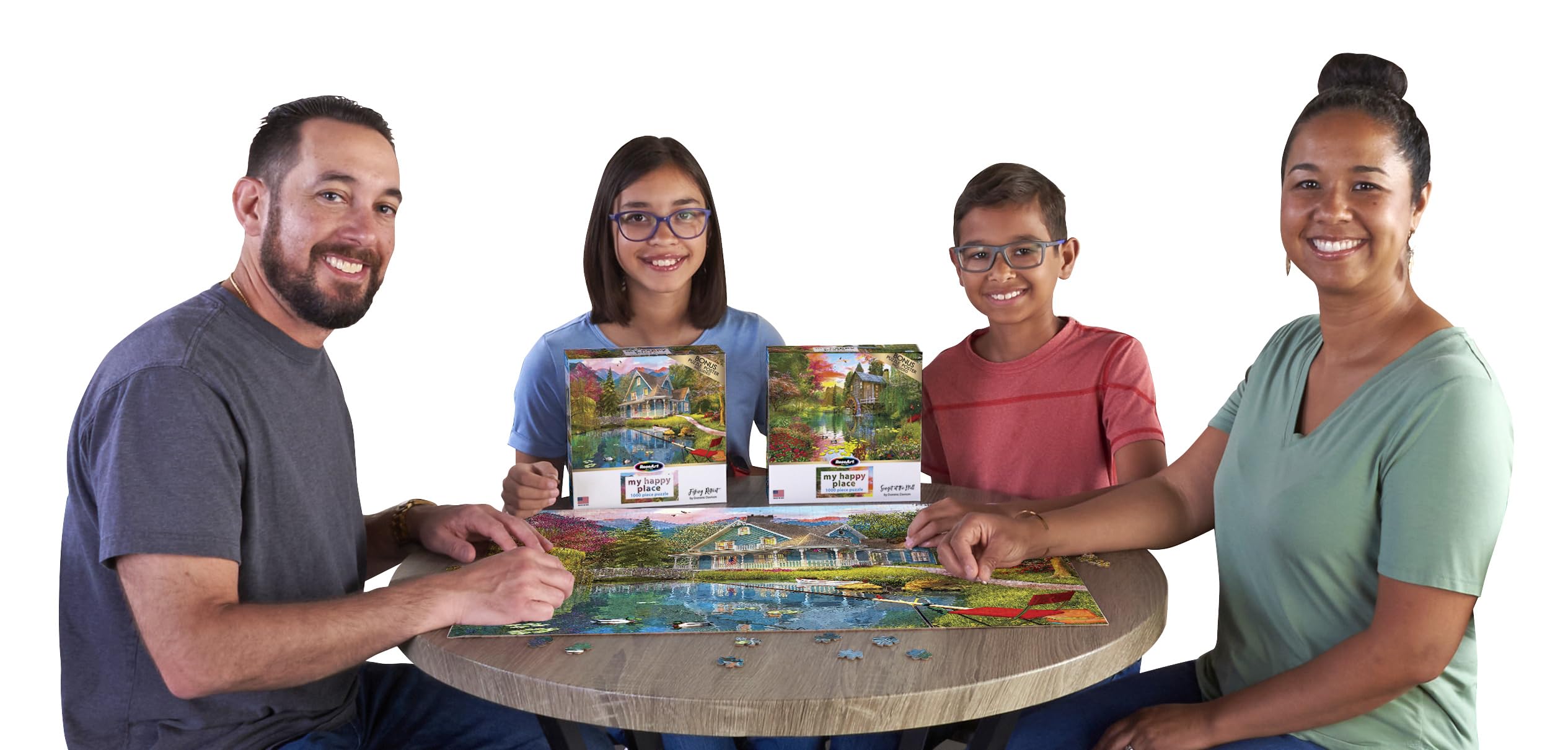 Foto 6 pulgar | Rompecabezas Roseart My Happy Place Fishing Retreat, 1000 Unidades - Venta Internacional.