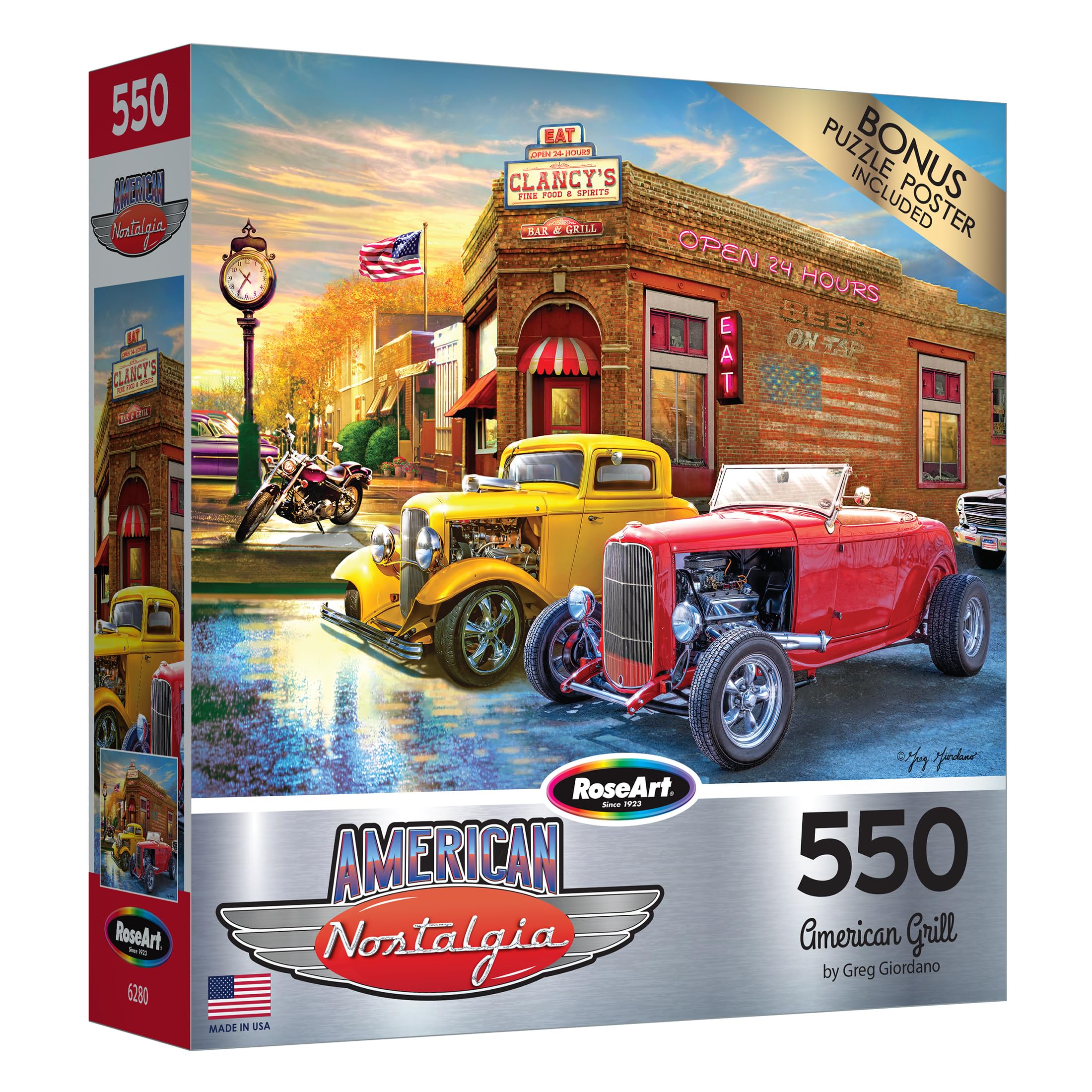 Foto 2 | Rompecabezas Roseart American Nostalgia American Grill 550 Piezas - Venta Internacional.