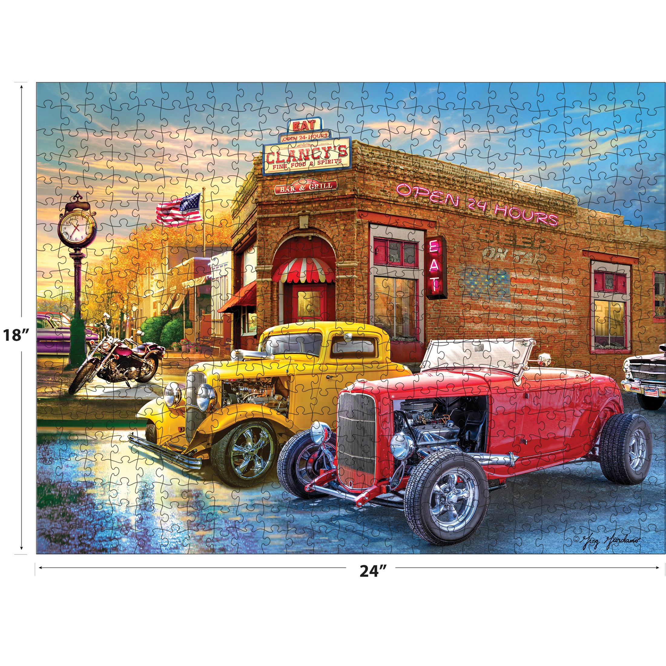 Foto 4 pulgar | Rompecabezas Roseart American Nostalgia American Grill 550 Piezas - Venta Internacional.