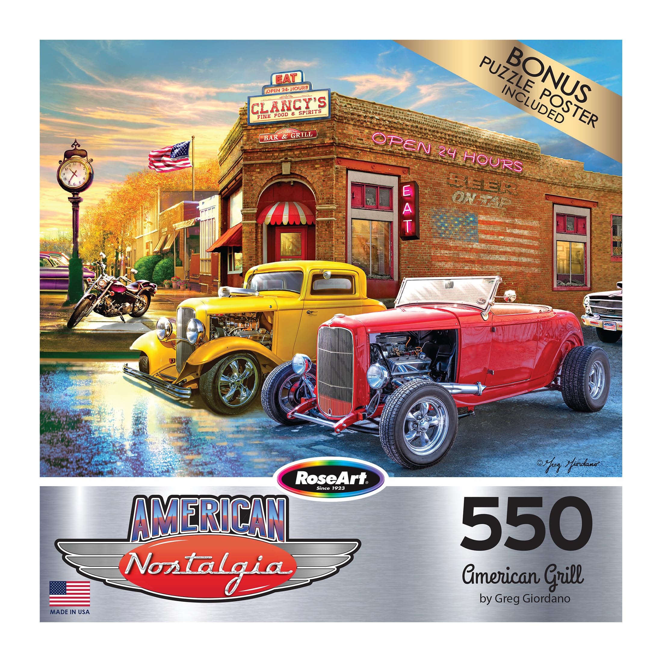 Foto 5 pulgar | Rompecabezas Roseart American Nostalgia American Grill 550 Piezas - Venta Internacional.