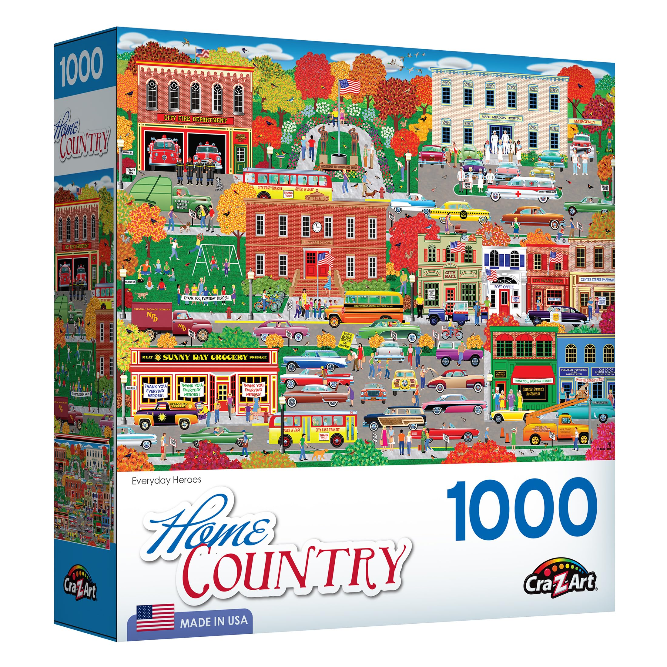 Foto 3 pulgar | Rompecabezas Roseart Home Country Everyday Heroes 1000 Piezas - Venta Internacional.