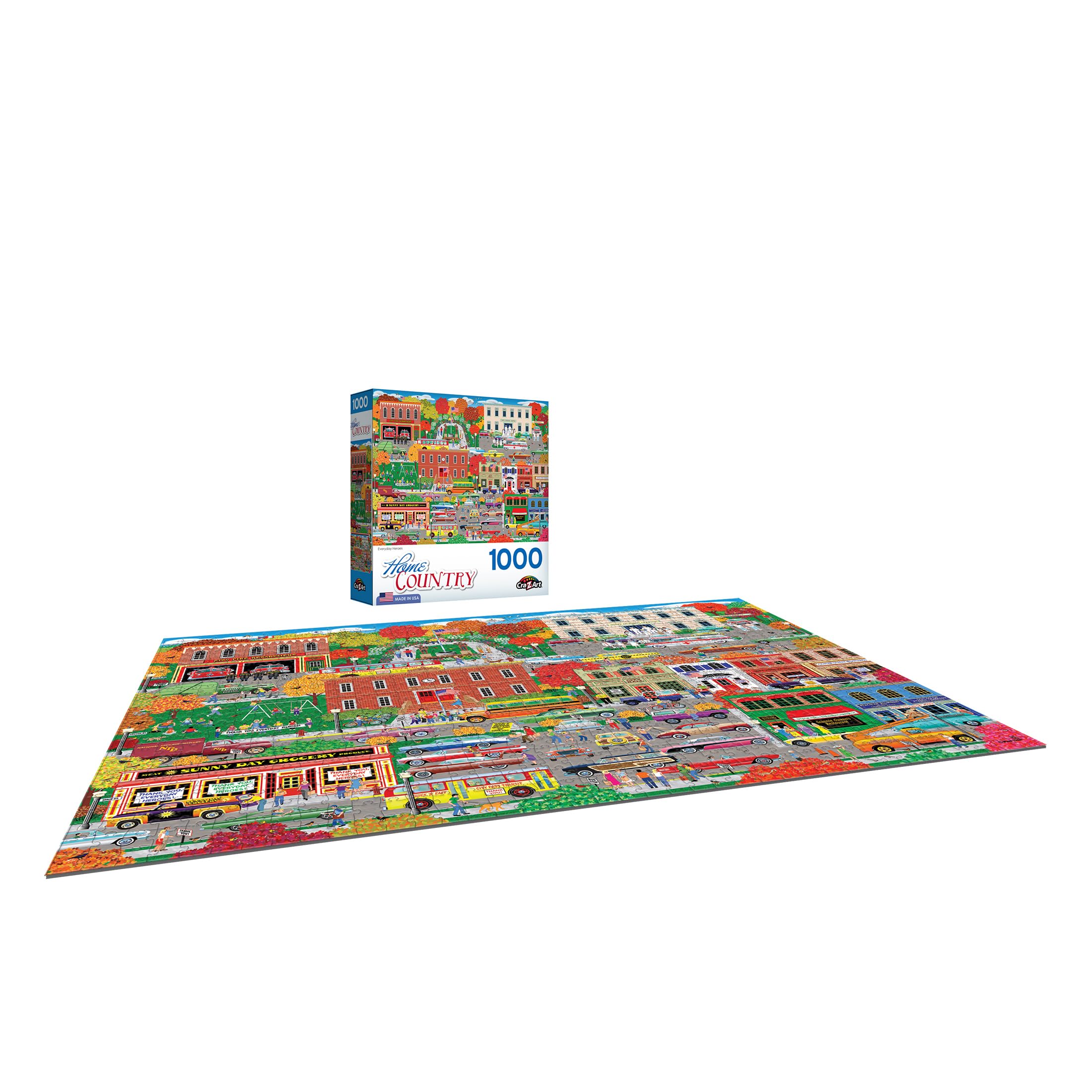 Foto 3 | Rompecabezas Roseart Home Country Everyday Heroes 1000 Piezas - Venta Internacional.