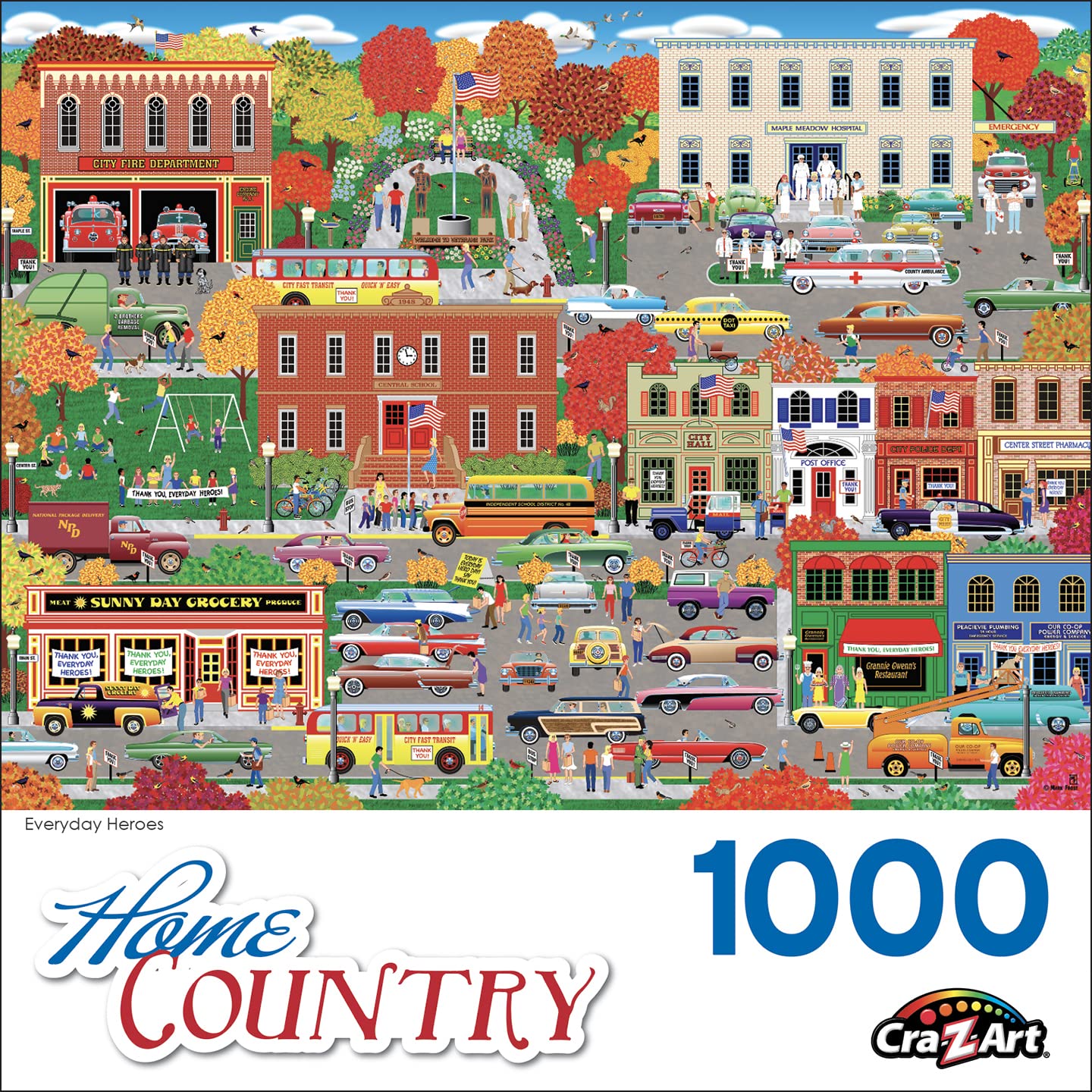 Foto 4 | Rompecabezas Roseart Home Country Everyday Heroes 1000 Piezas - Venta Internacional.