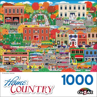Foto 4 | Rompecabezas Roseart Home Country Everyday Heroes 1000 Piezas - Venta Internacional.