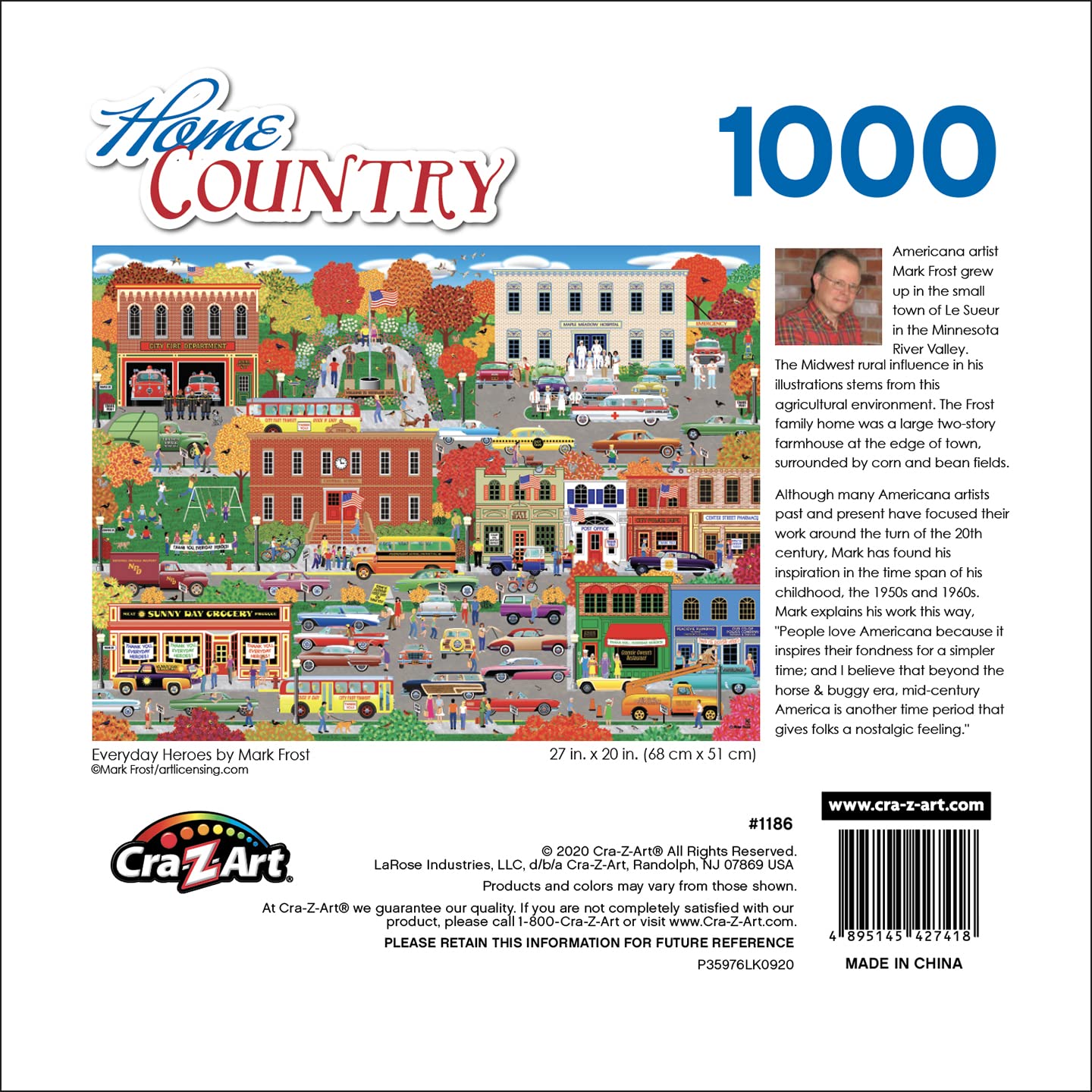 Foto 6 pulgar | Rompecabezas Roseart Home Country Everyday Heroes 1000 Piezas - Venta Internacional.