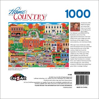 Foto 5 | Rompecabezas Roseart Home Country Everyday Heroes 1000 Piezas - Venta Internacional.