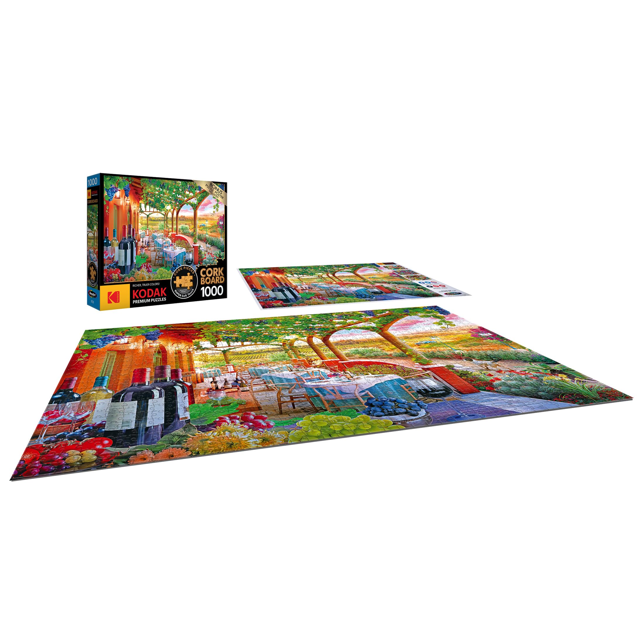 Foto 4 pulgar | Rompecabezas Roseart Kodak Premium Cork Wine Country, 1000 Unidades - Venta Internacional.