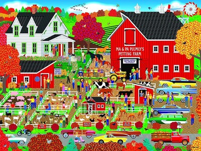 Foto 1 | Rompecabezas Roseart Home Country Plumly's Petting Farm, 1000 Piezas - Venta Internacional.