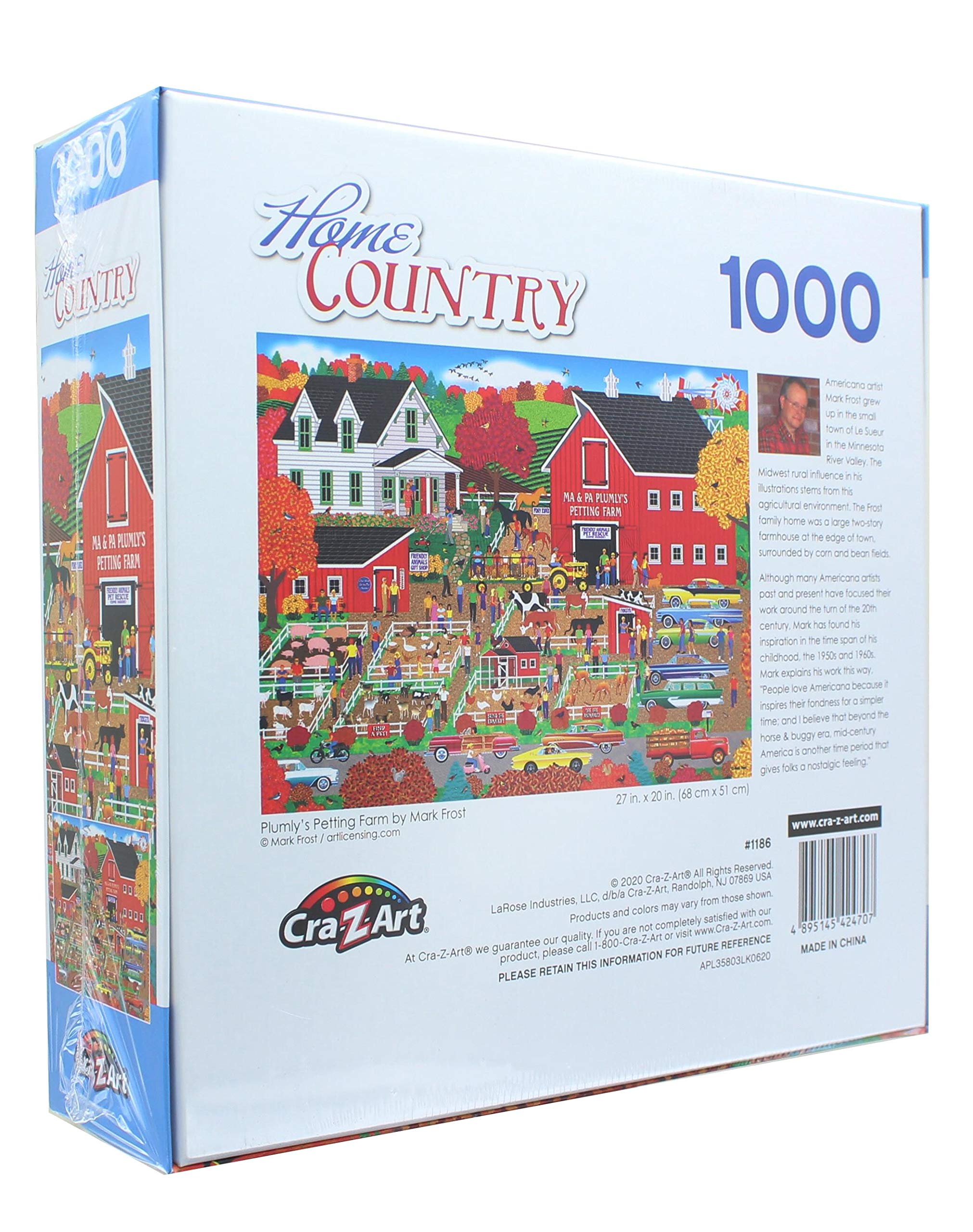 Foto 4 pulgar | Rompecabezas Roseart Home Country Plumly's Petting Farm, 1000 Piezas - Venta Internacional.
