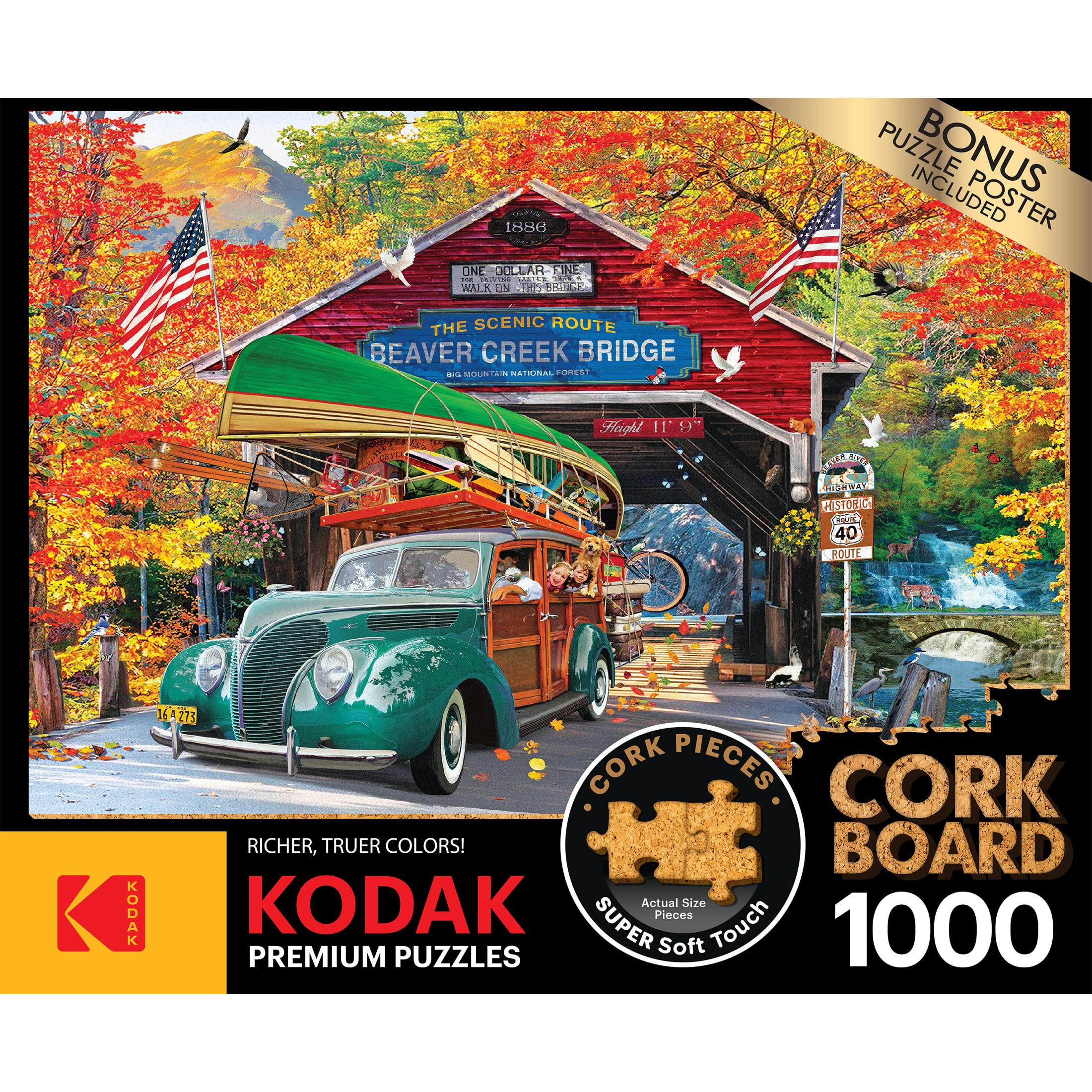 Foto 4 | Puzle Roseart Kodak Premium Cubierto De Corcho, 1000 Unidades - Venta Internacional.