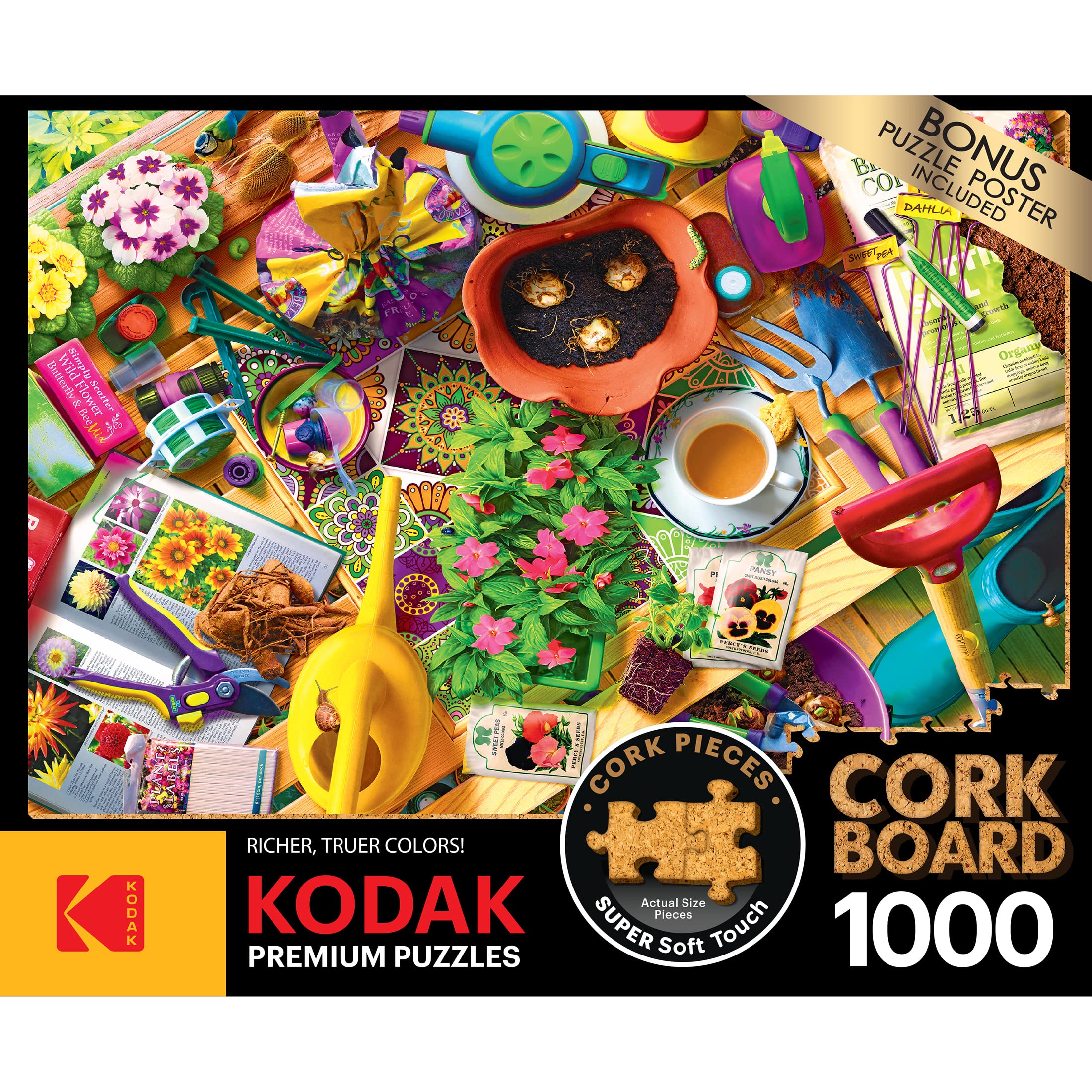 Foto 4 | Rompecabezas Roseart Kodak Premium Cork 1000 Piezas Para Adultos - Venta Internacional.