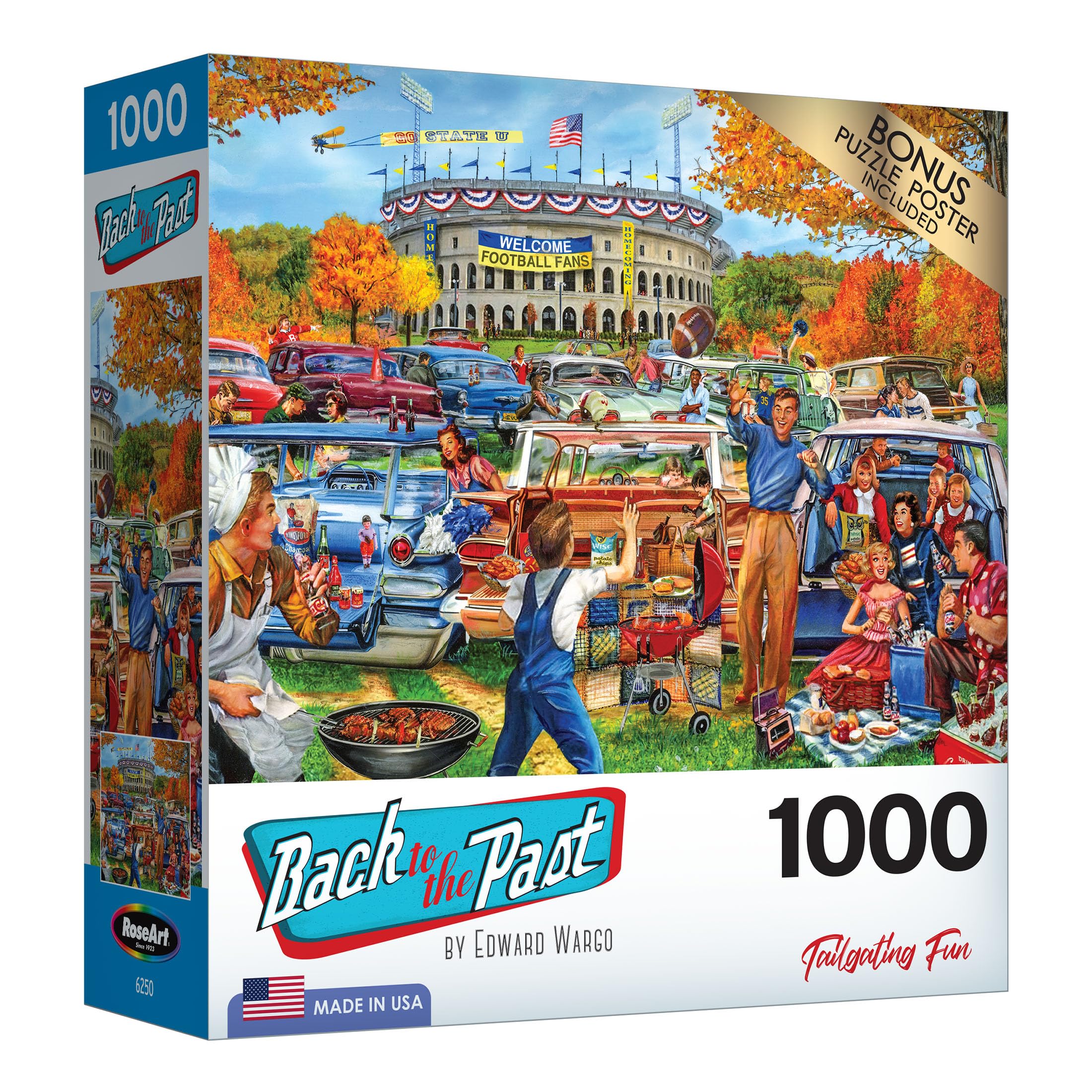 Foto 2 | Rompecabezas Roseart Back To The Past Tailgating Fun 1000 Piezas - Venta Internacional.