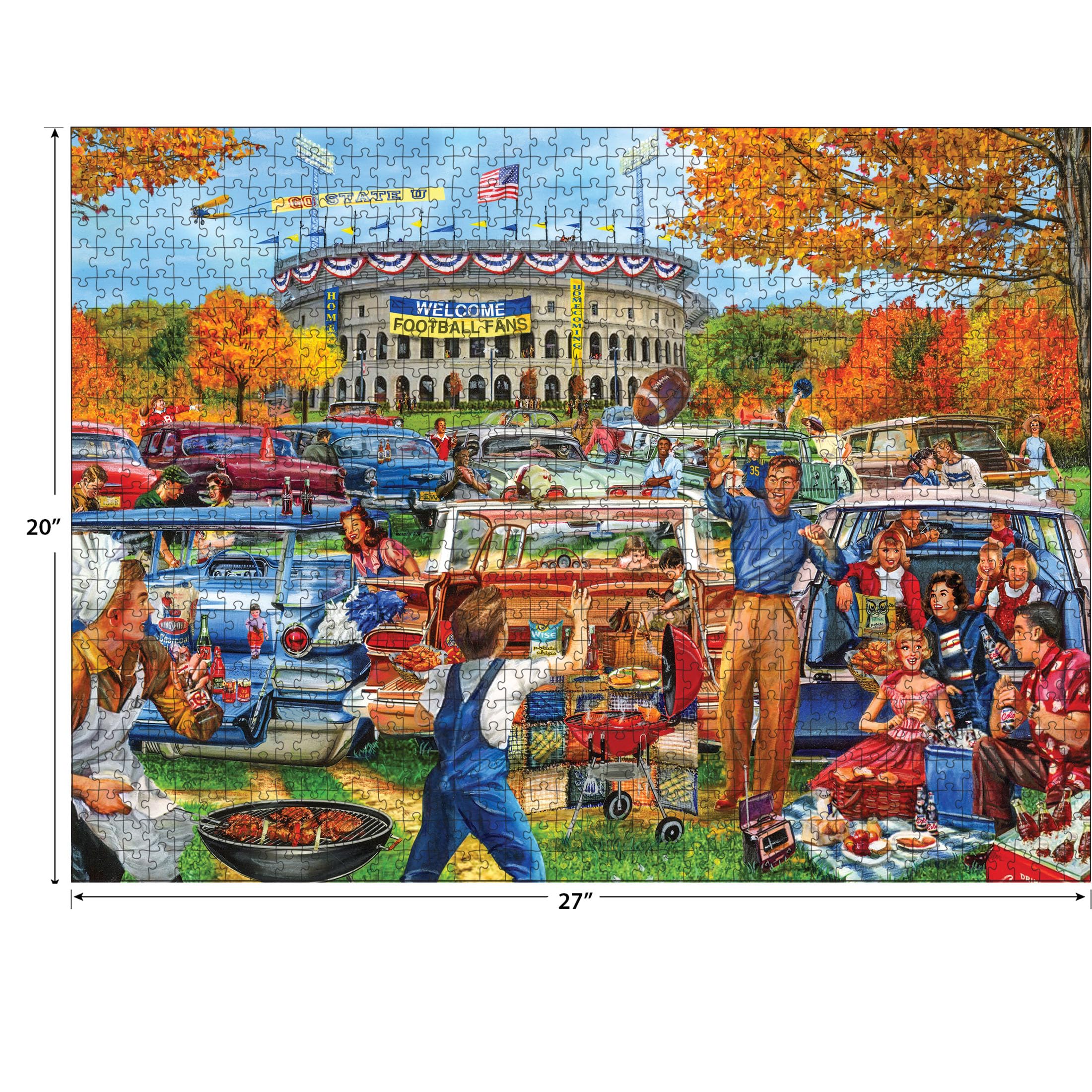 Foto 3 | Rompecabezas Roseart Back To The Past Tailgating Fun 1000 Piezas - Venta Internacional.