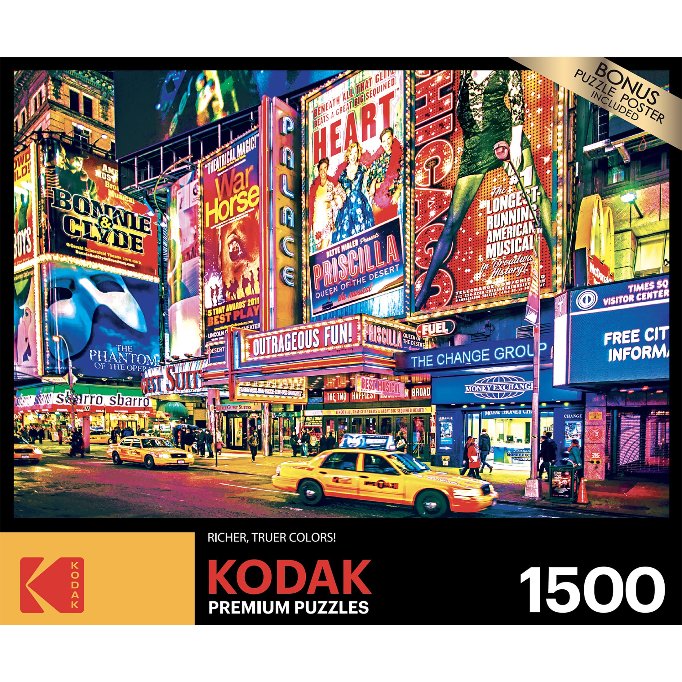 Foto 4 pulgar | Rompecabezas Roseart Kodak Premium Broadway Nyc 1500 Piezas - Venta Internacional.