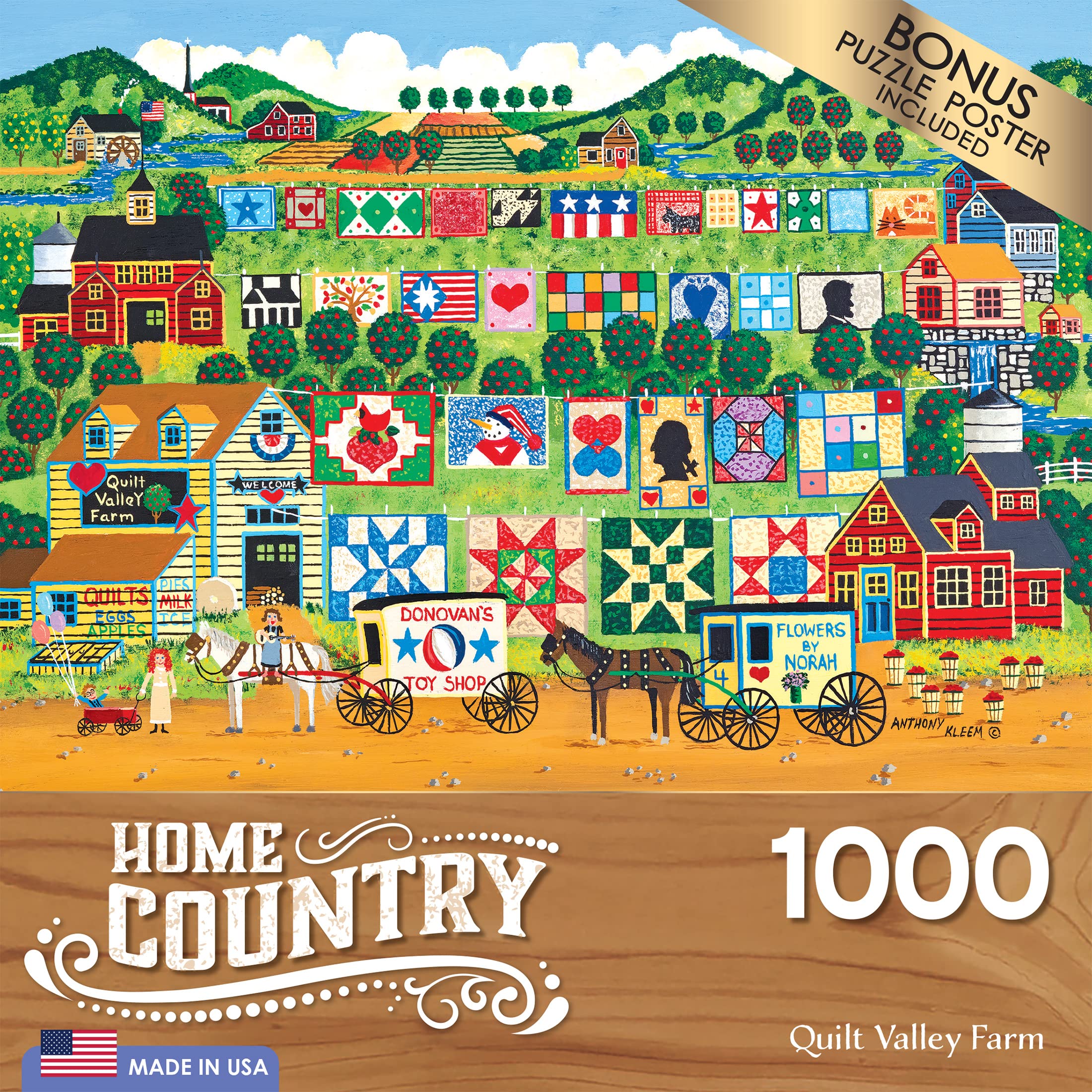 Foto 5 pulgar | Rompecabezas Roseart Home Country Quilt Valley Farm 1000 Piezas - Venta Internacional.