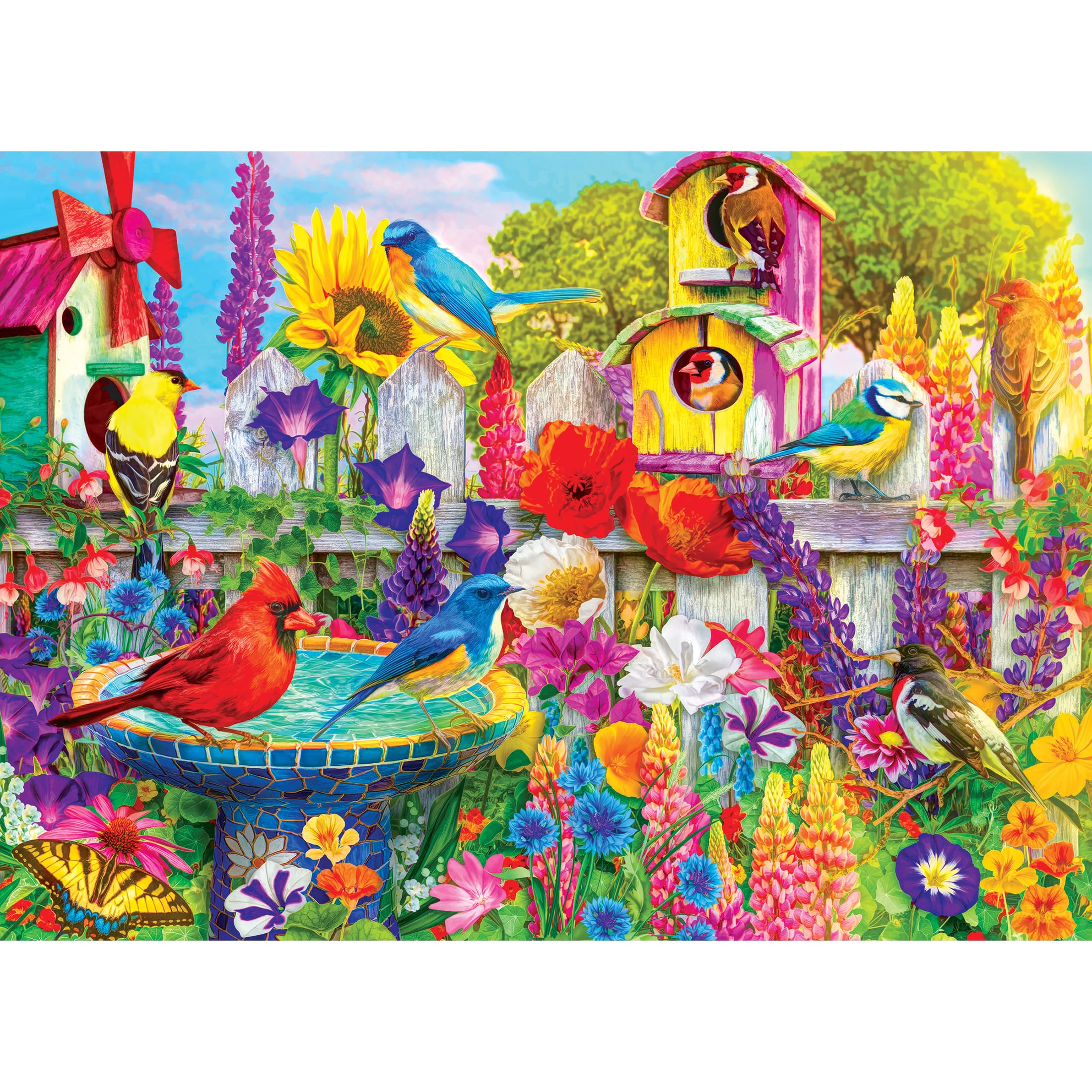 Foto 1 | Rompecabezas Roseart Kodak Premium Bird Bath Garden 1000 Unidades - Venta Internacional.