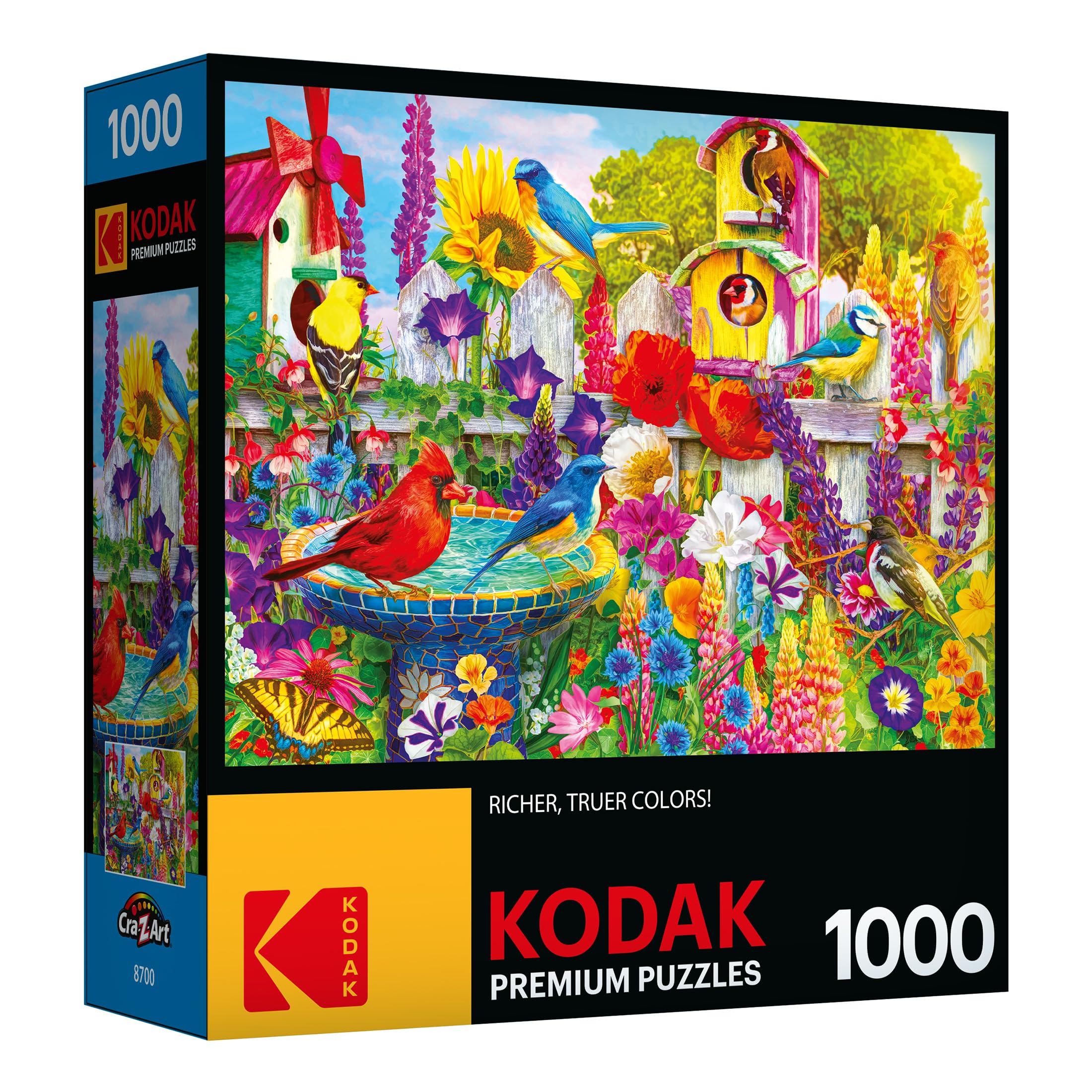 Foto 2 | Rompecabezas Roseart Kodak Premium Bird Bath Garden 1000 Unidades - Venta Internacional.